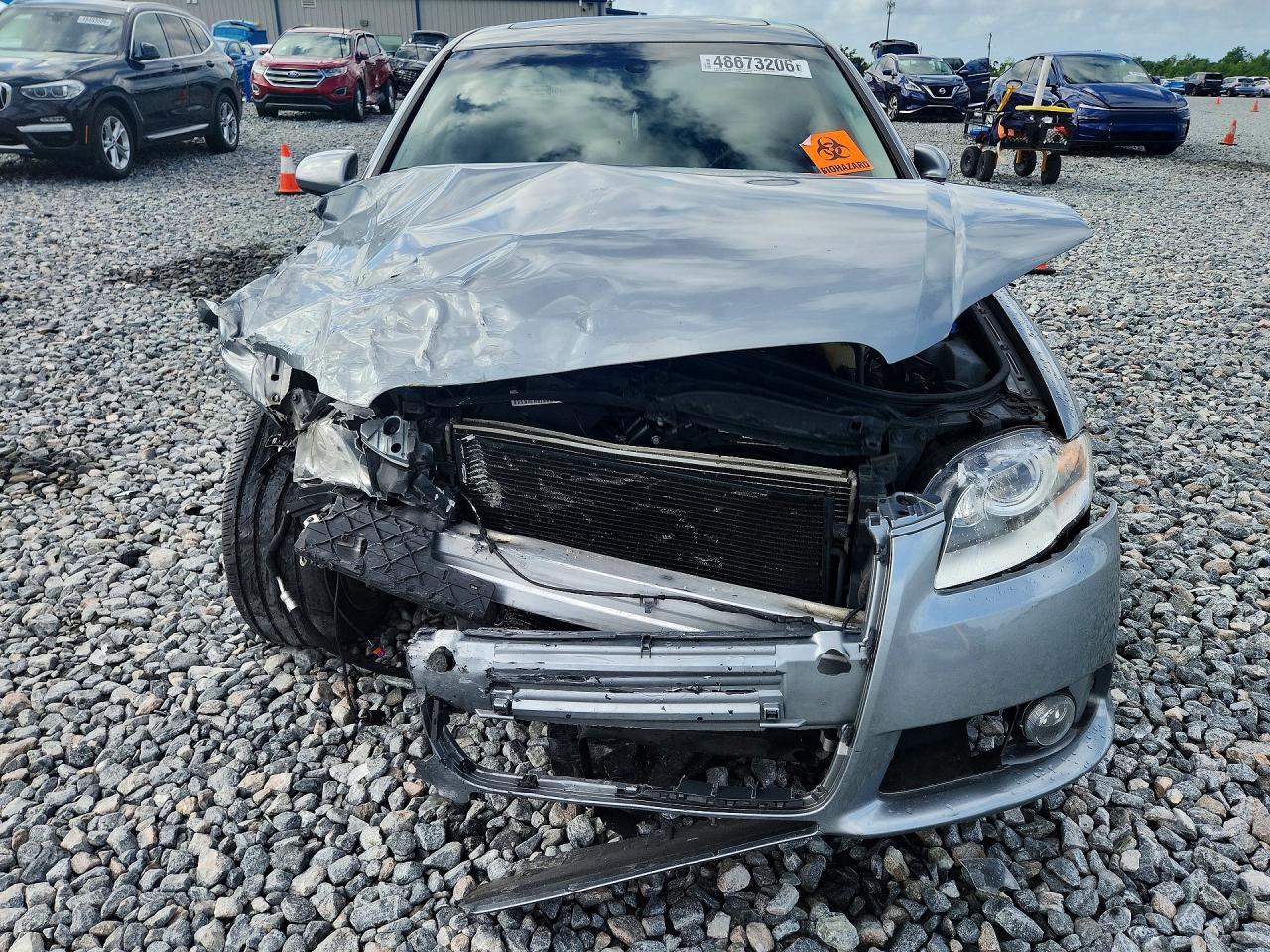 2008 Audi A4 2.0t Quattro Серебряный vin: WAUDF78E58A103927
