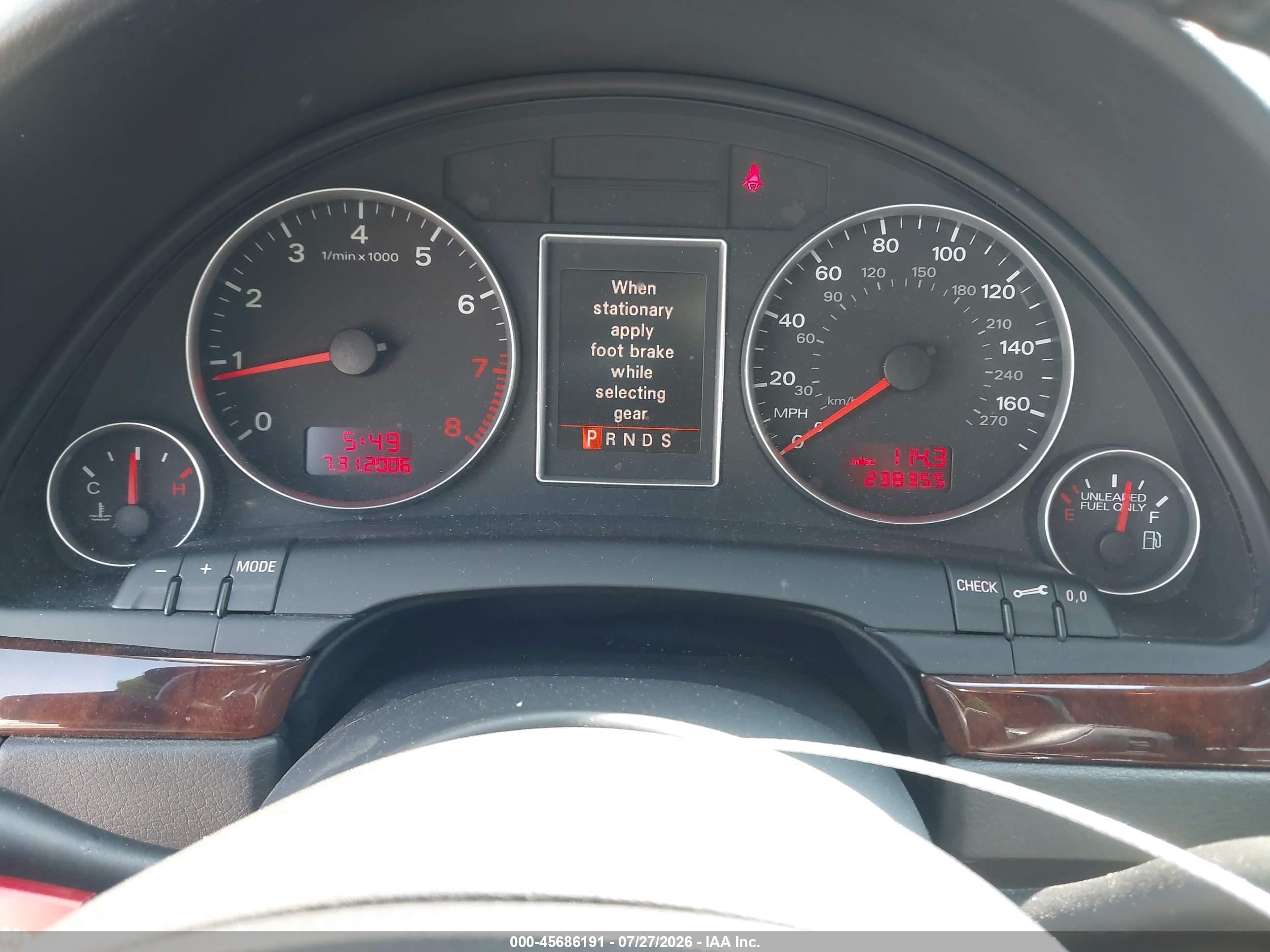 2008 Audi A4 2.0t Black vin: WAUDF78E58A112188