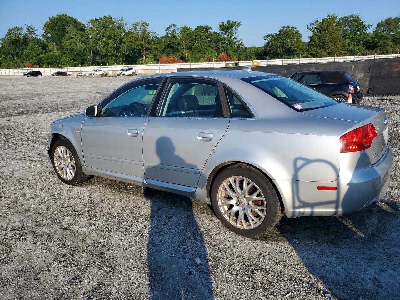 2008 Audi A4 2.0t Quattro Silver vin: WAUDF78E58A114085