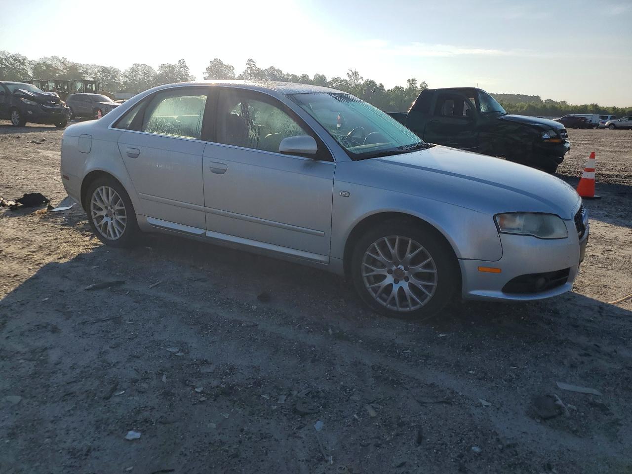 2008 Audi A4 2.0t Quattro Silver vin: WAUDF78E58A114085