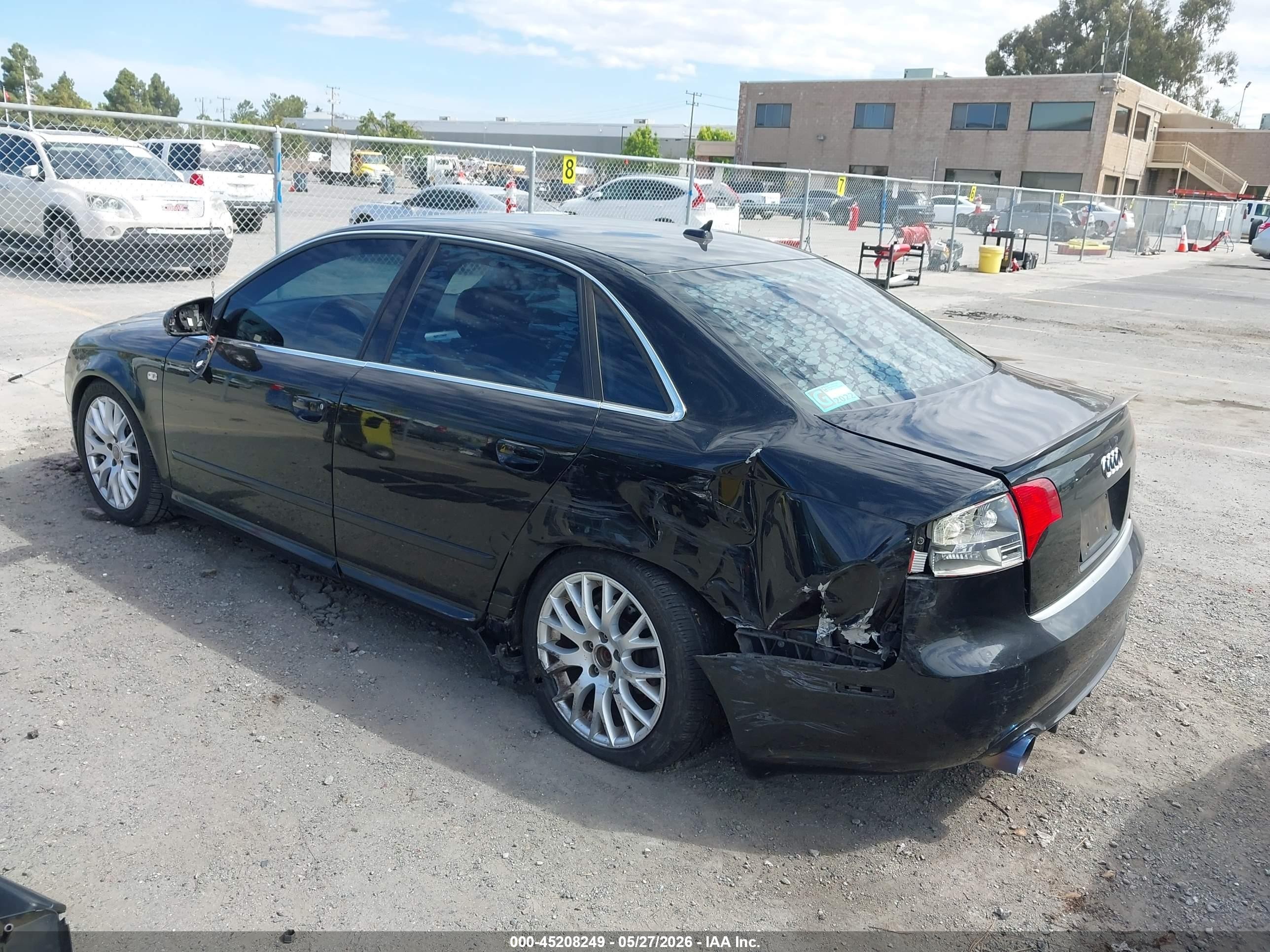 2008 Audi A4 2.0t/2.0t Special Edition Black vin: WAUDF78E58A139777