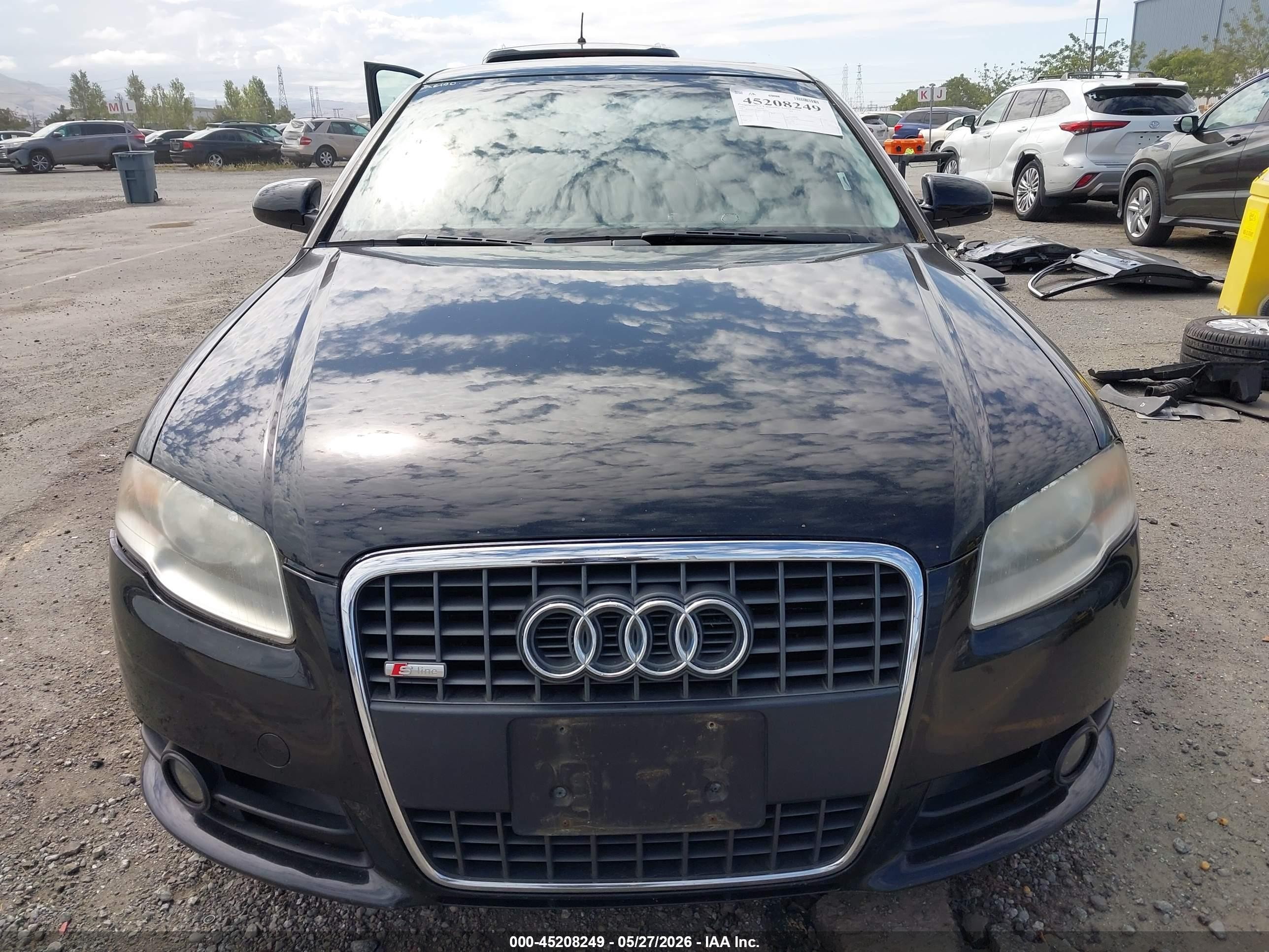 2008 Audi A4 2.0t/2.0t Special Edition Black vin: WAUDF78E58A139777