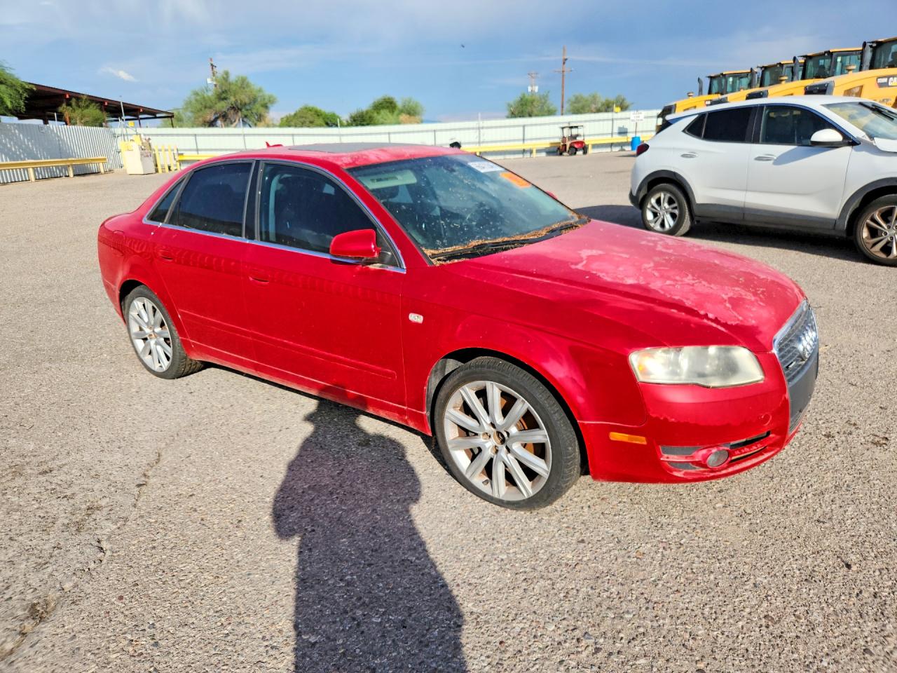 2006 Audi A4 2.0t Quattro Red vin: WAUDF78E66A128543