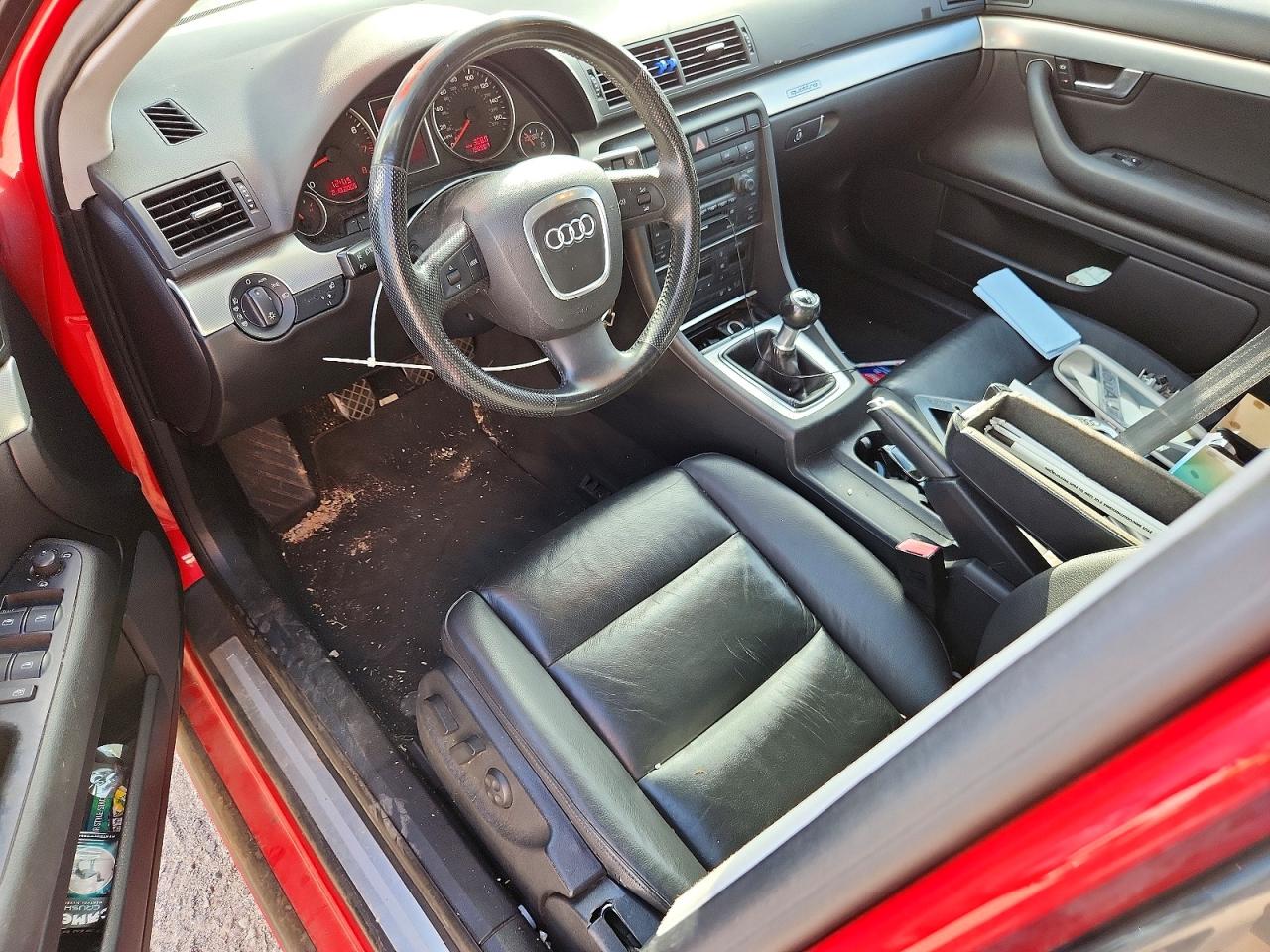2006 Audi A4 2.0t Quattro Red vin: WAUDF78E66A128543