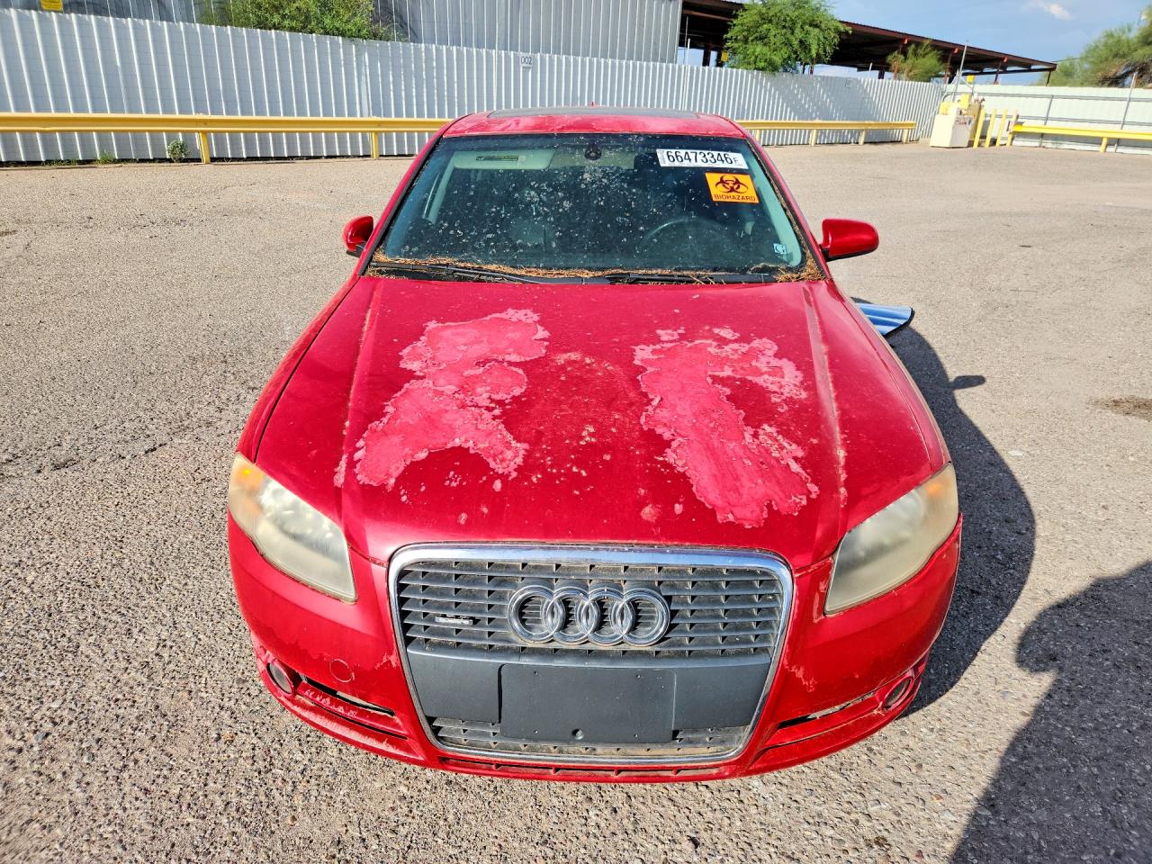 2006 Audi A4 2.0t Quattro Red vin: WAUDF78E66A128543