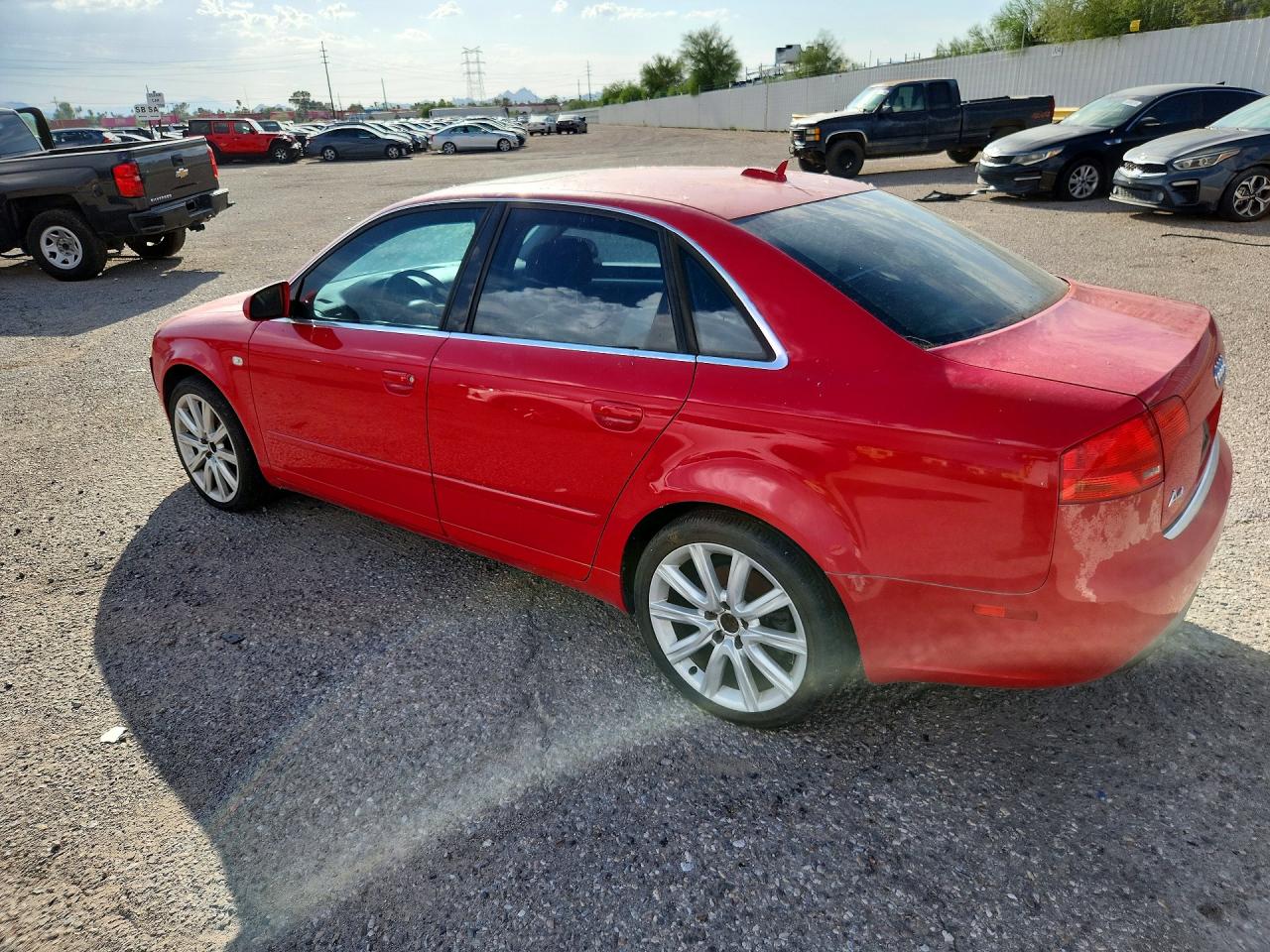 2006 Audi A4 2.0t Quattro Red vin: WAUDF78E66A128543