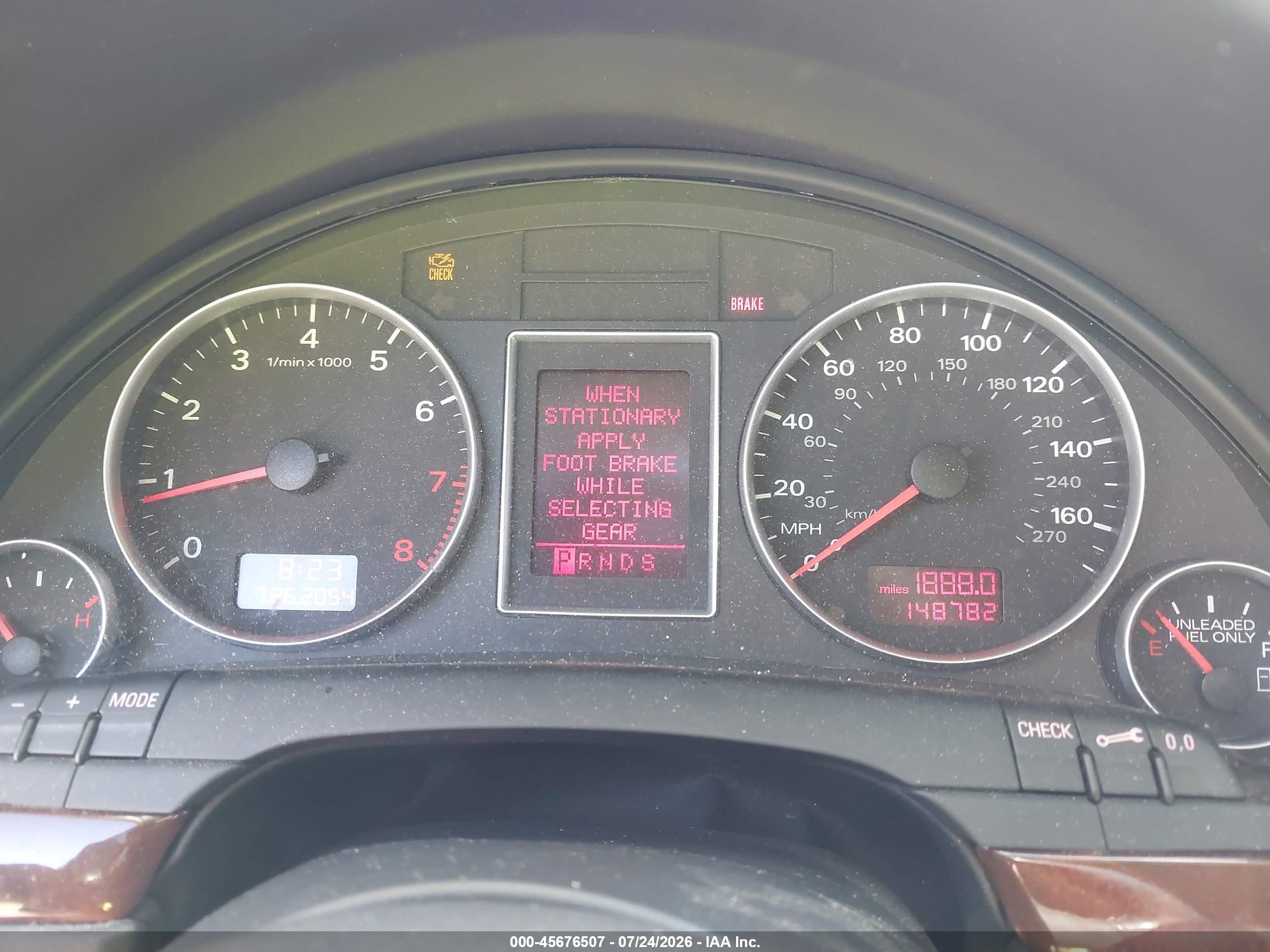 2007 Audi A4 2.0t Dark Blue vin: WAUDF78E67A083864