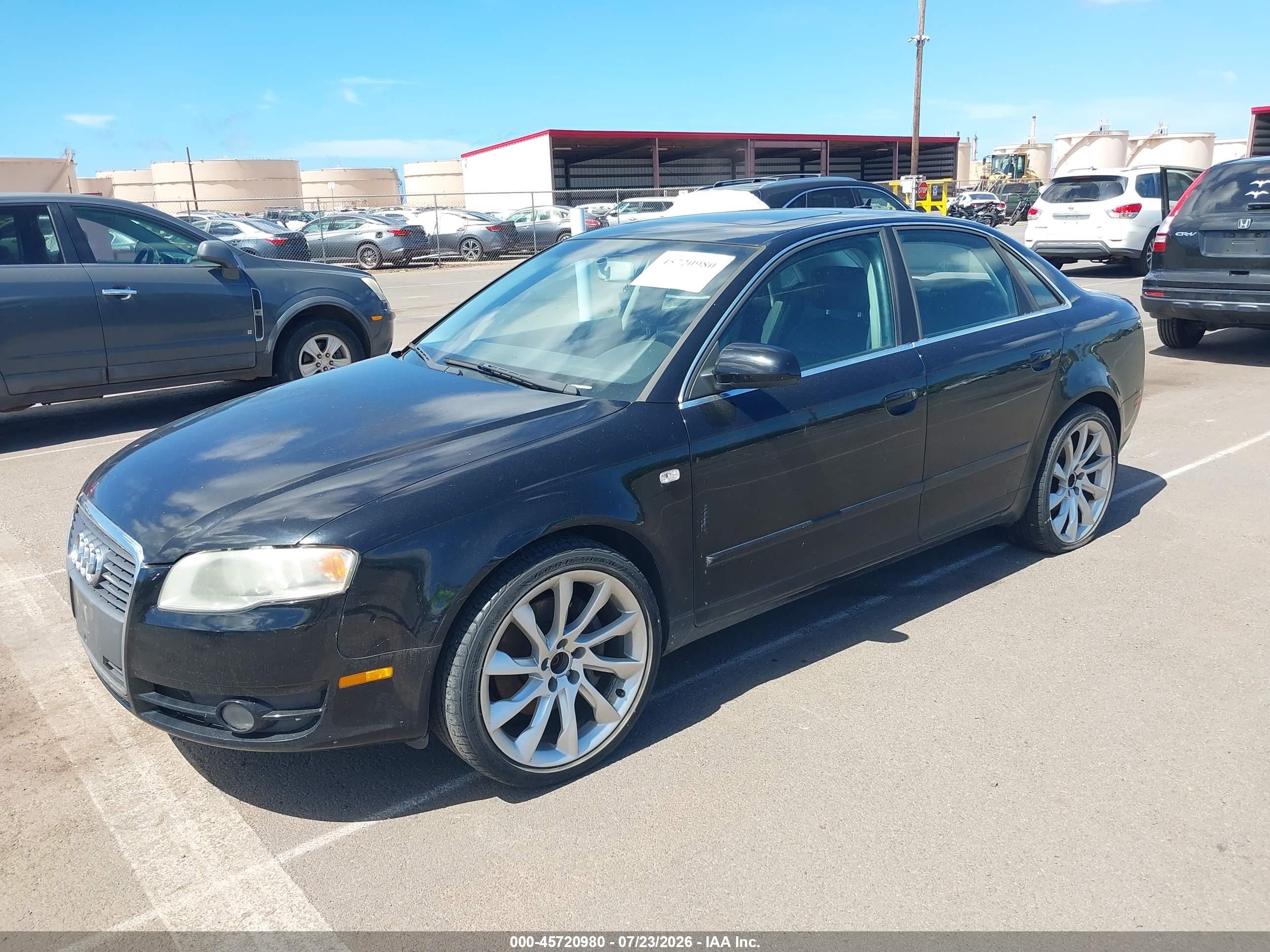 2007 Audi A4 2.0t Черный vin: WAUDF78E67A211102