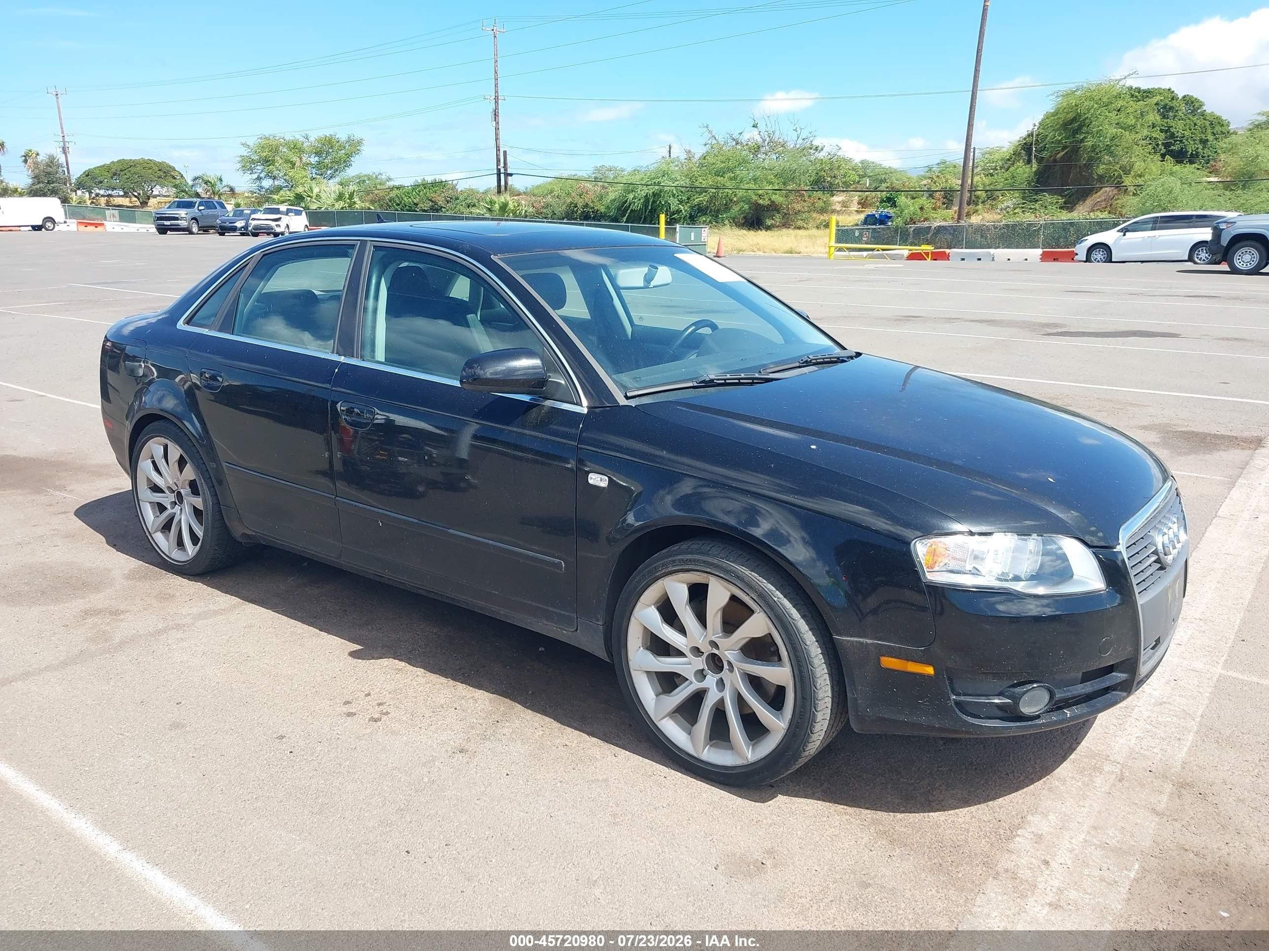 2007 Audi A4 2.0t Черный vin: WAUDF78E67A211102