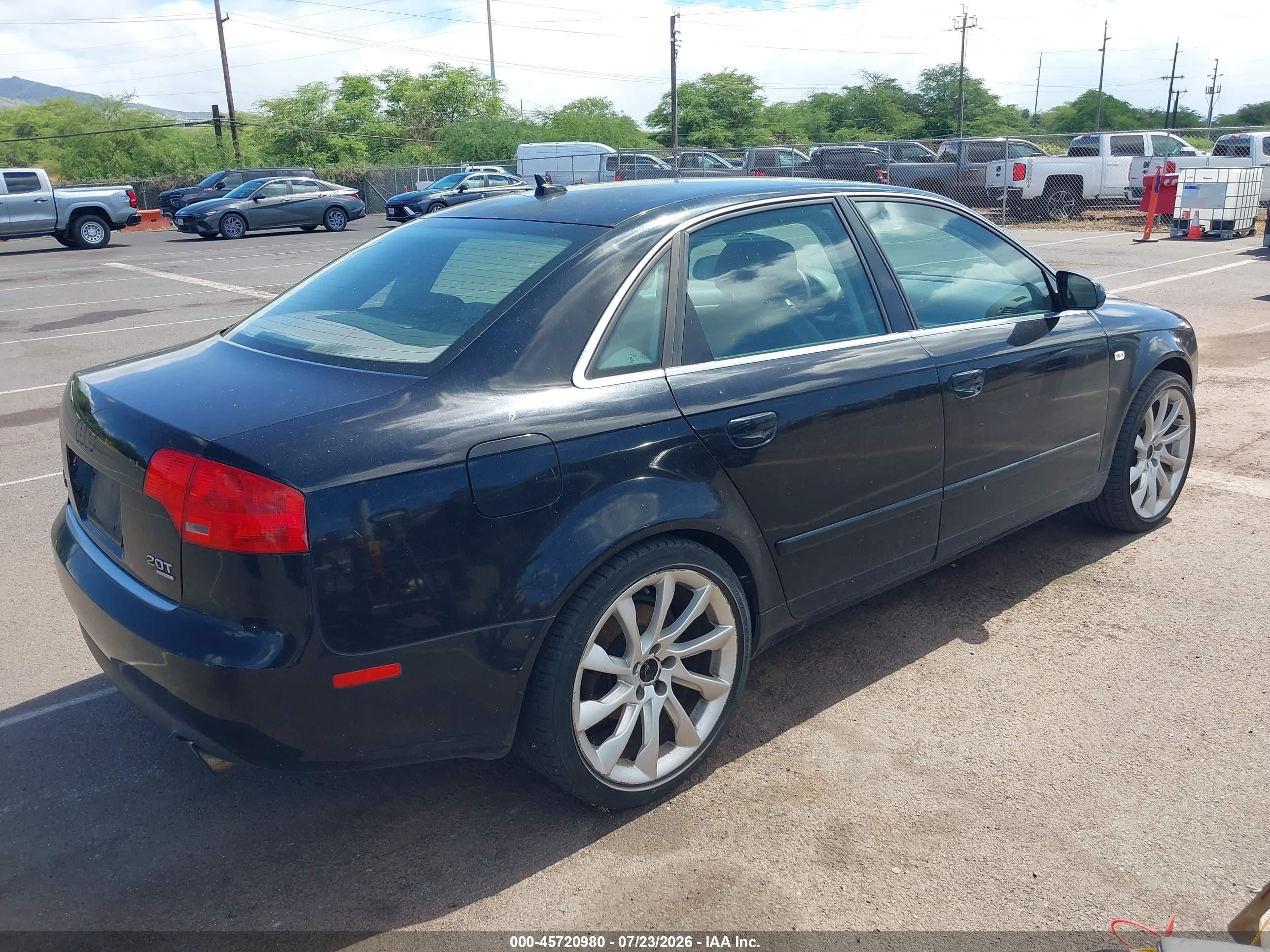 2007 Audi A4 2.0t Черный vin: WAUDF78E67A211102