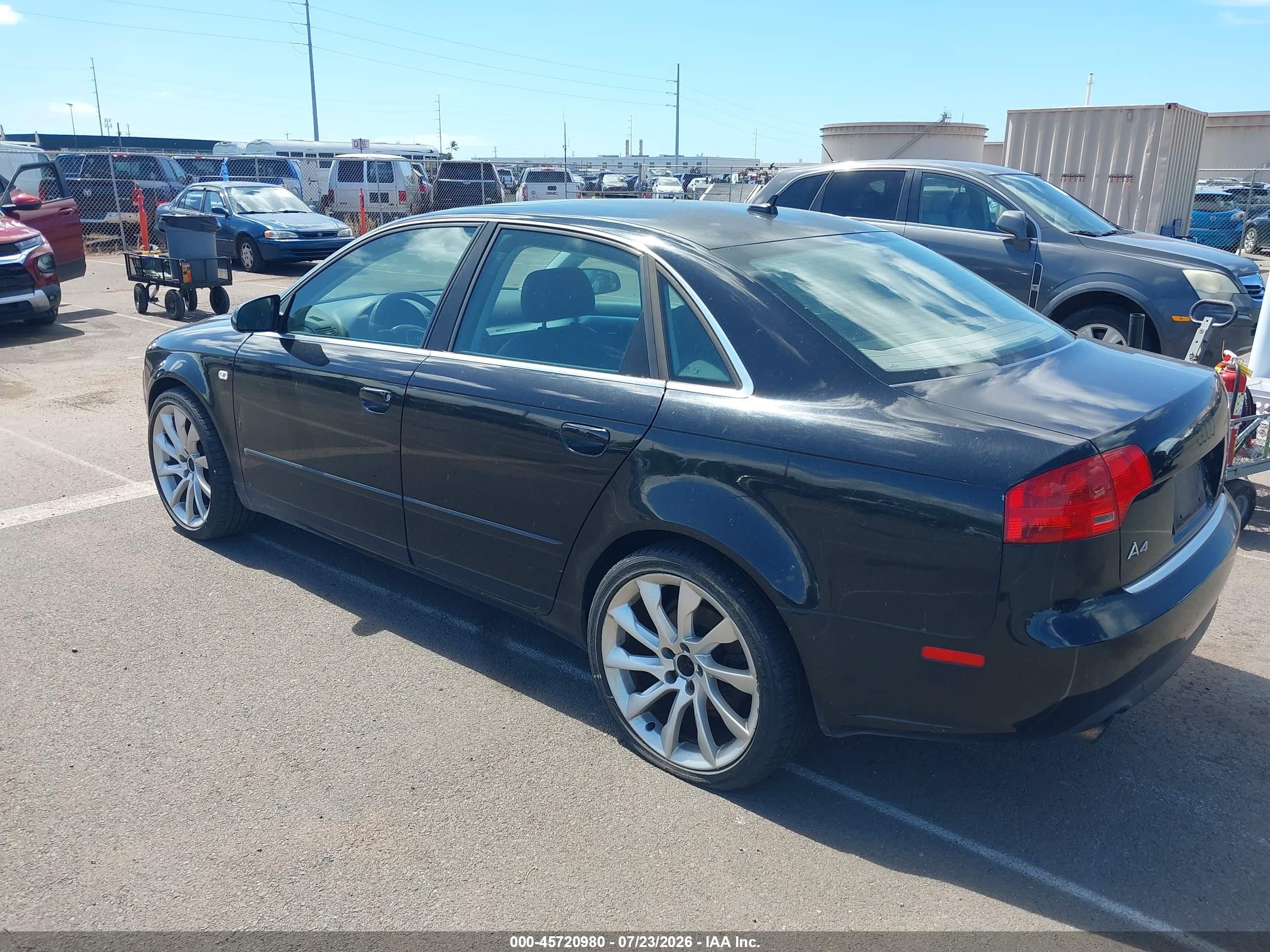 2007 Audi A4 2.0t Черный vin: WAUDF78E67A211102