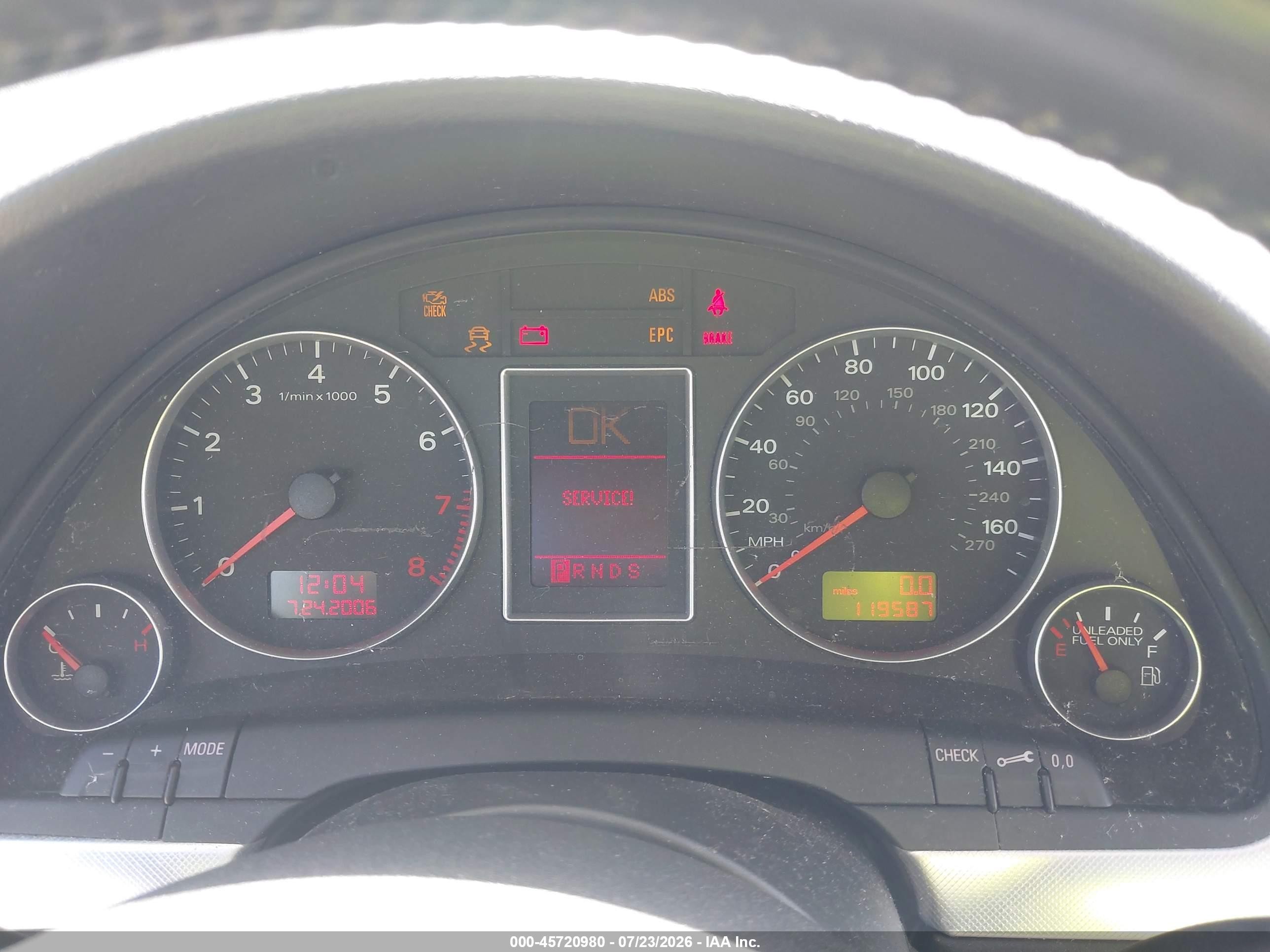 2007 Audi A4 2.0t Черный vin: WAUDF78E67A211102