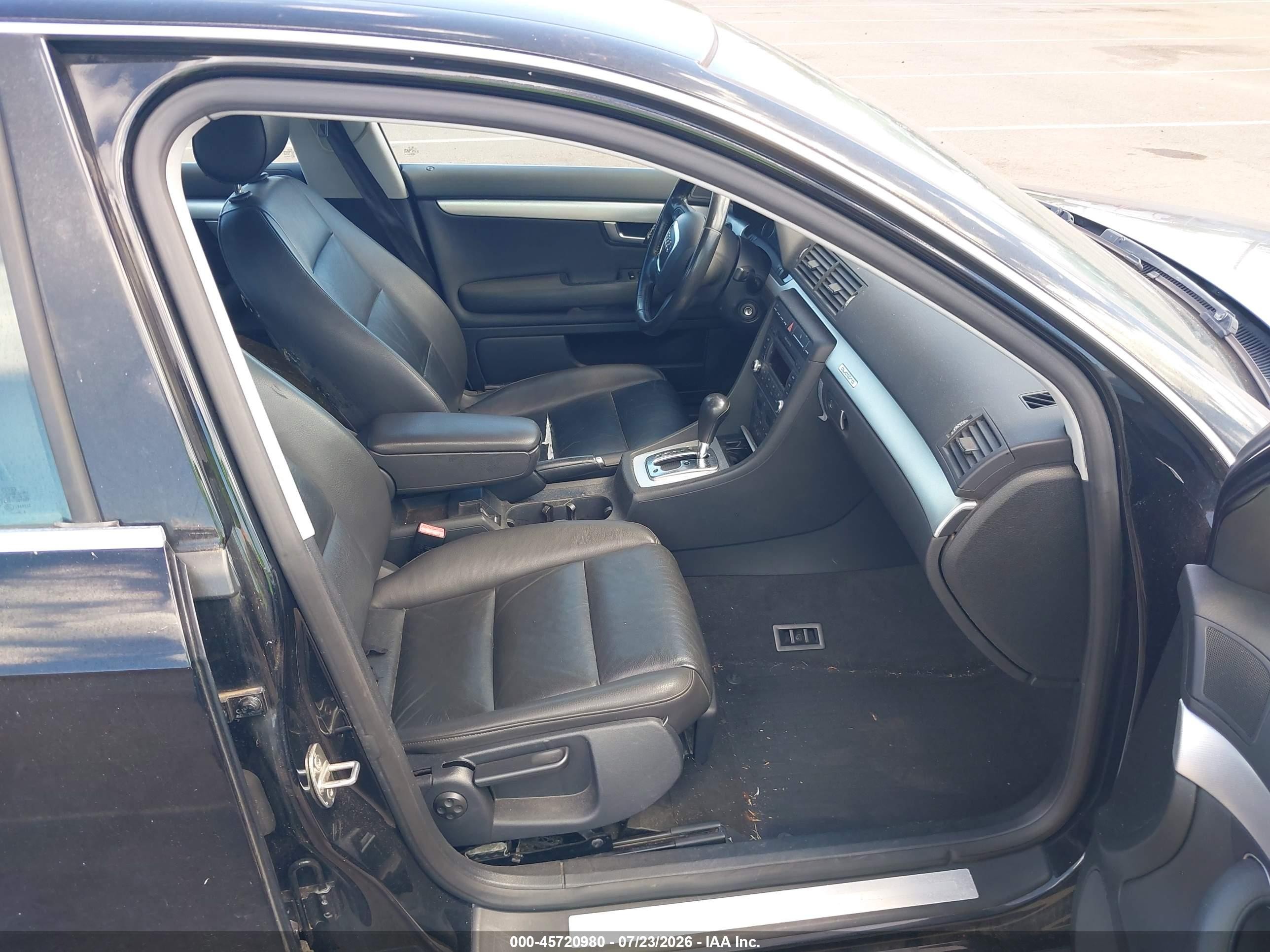 2007 Audi A4 2.0t Черный vin: WAUDF78E67A211102