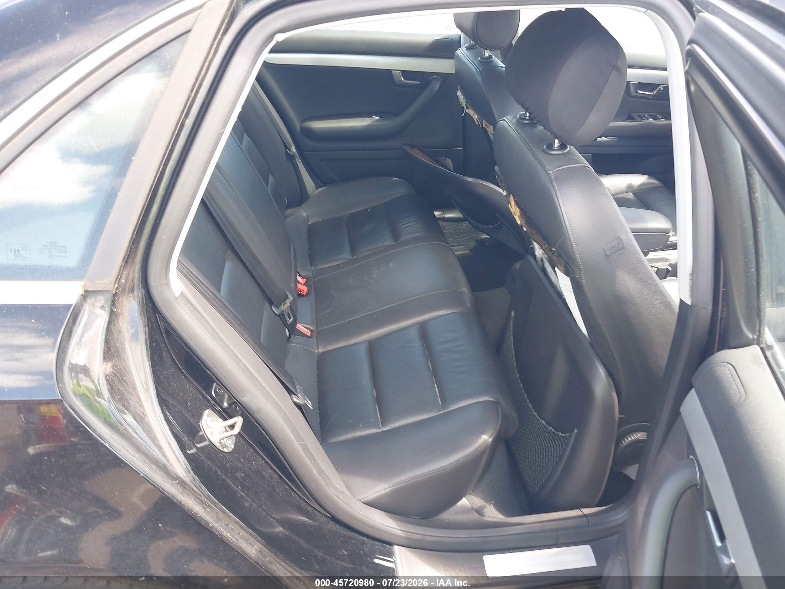 2007 Audi A4 2.0t Черный vin: WAUDF78E67A211102