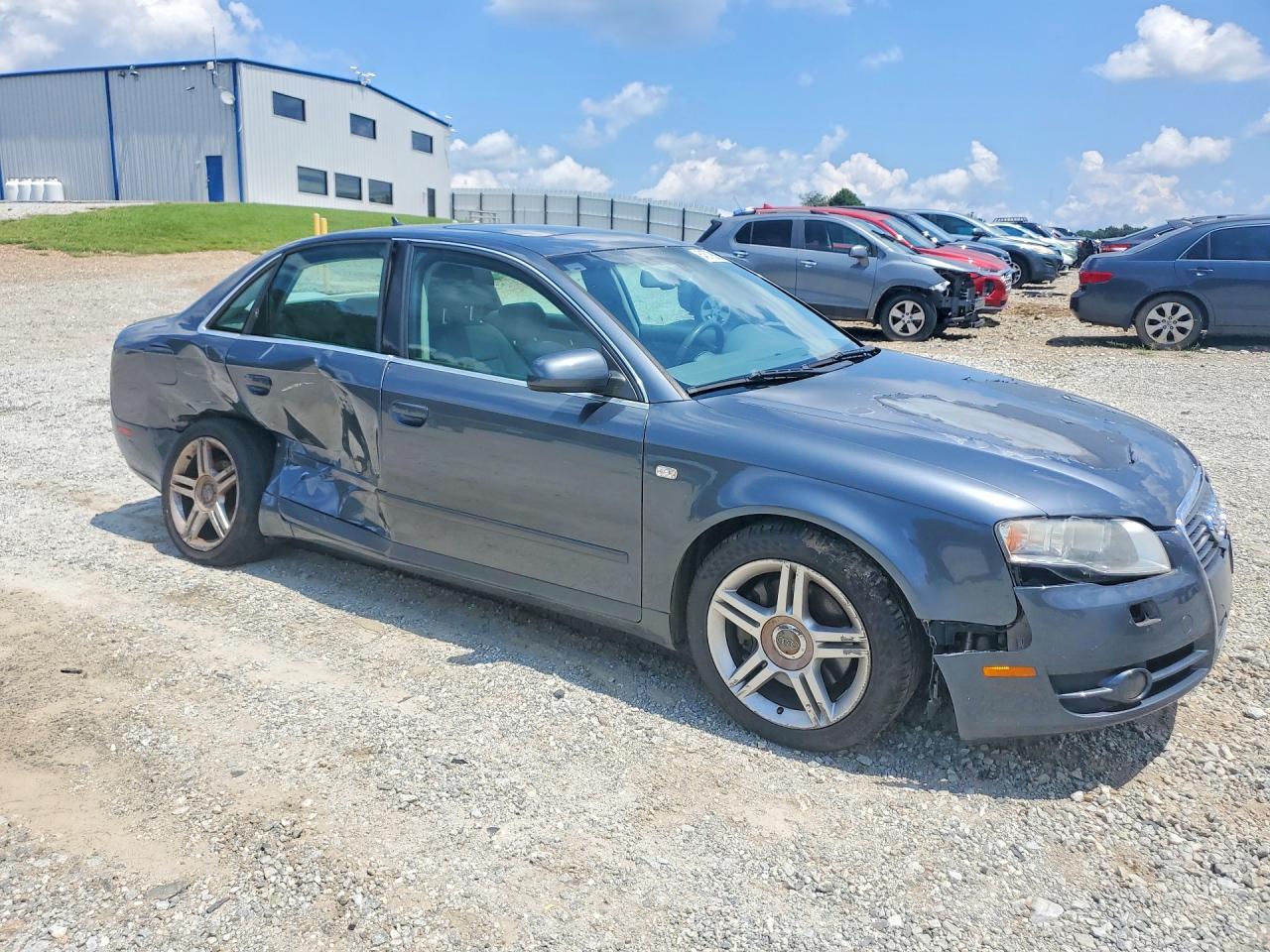 2007 Audi A4 2.0t Quattro Gray vin: WAUDF78E67A216106