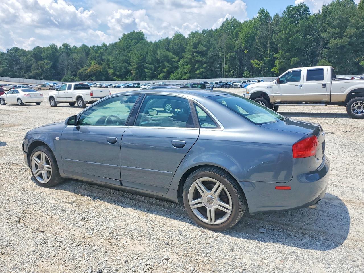 2007 Audi A4 2.0t Quattro Gray vin: WAUDF78E67A216106