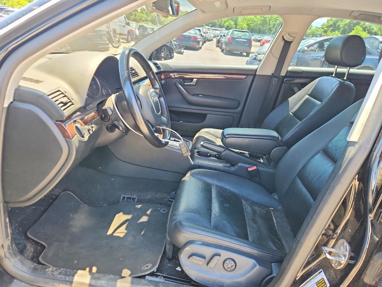 2007 Audi A4 2.0t Quattro Black vin: WAUDF78E67A271381