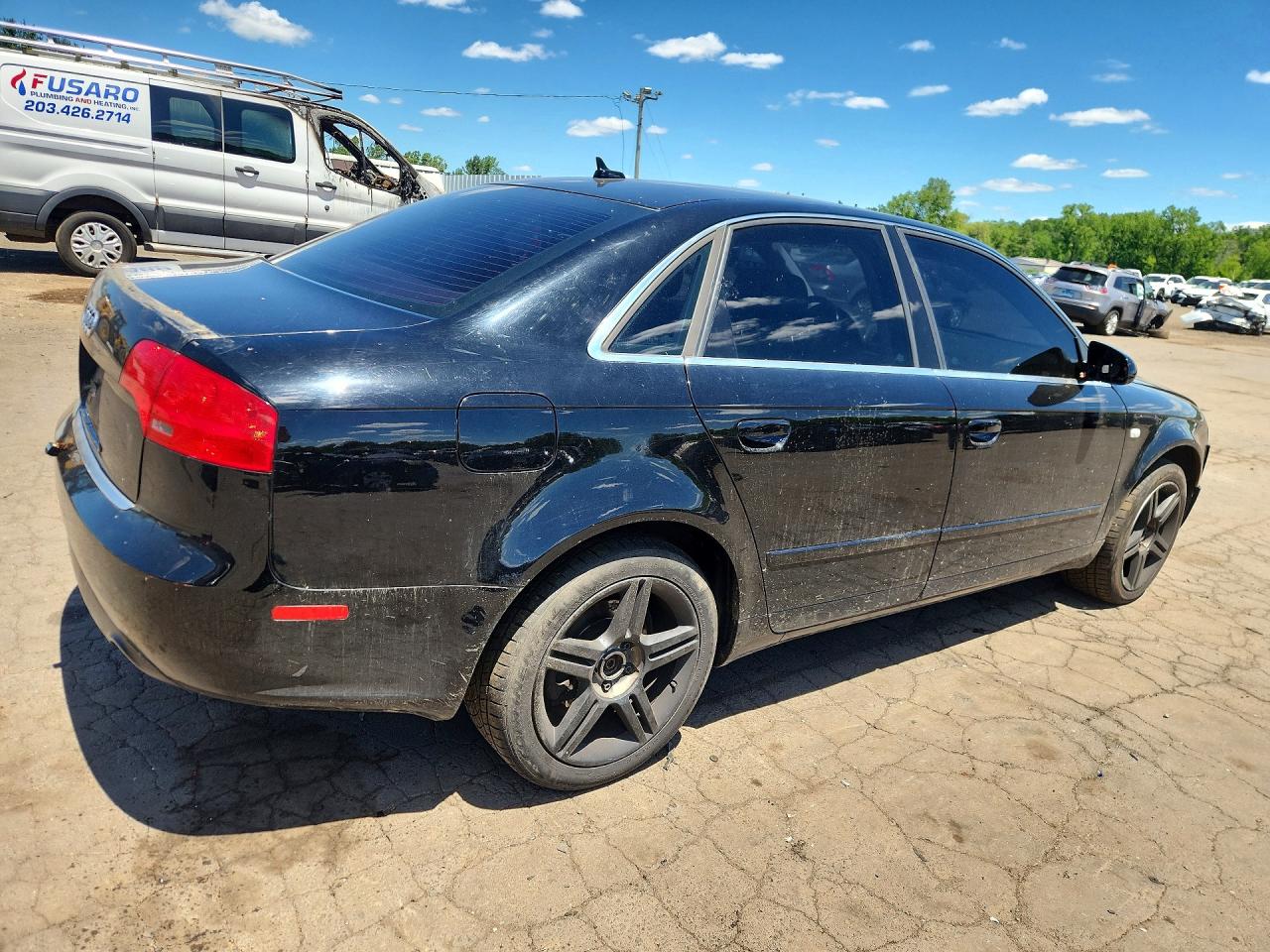 2007 Audi A4 2.0t Quattro Black vin: WAUDF78E67A271381