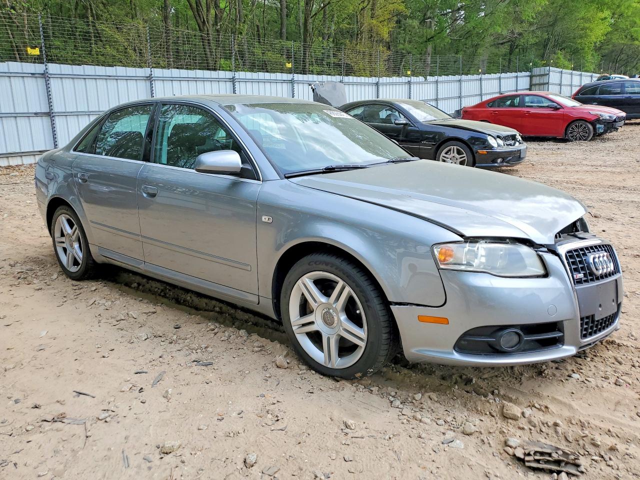 2008 Audi A4 2.0t Quattro Silver vin: WAUDF78E68A035248