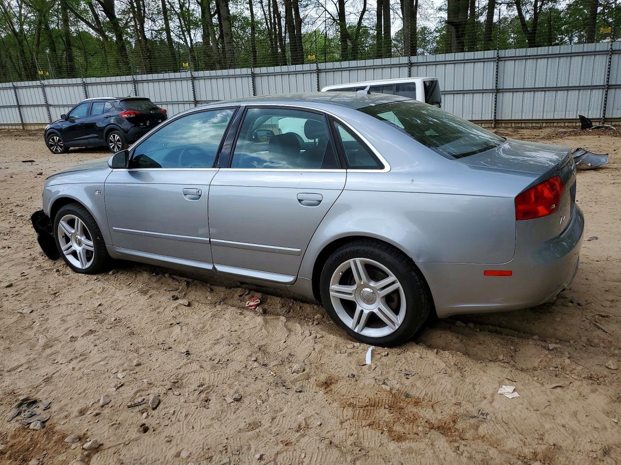 2008 Audi A4 2.0t Quattro Silver vin: WAUDF78E68A035248