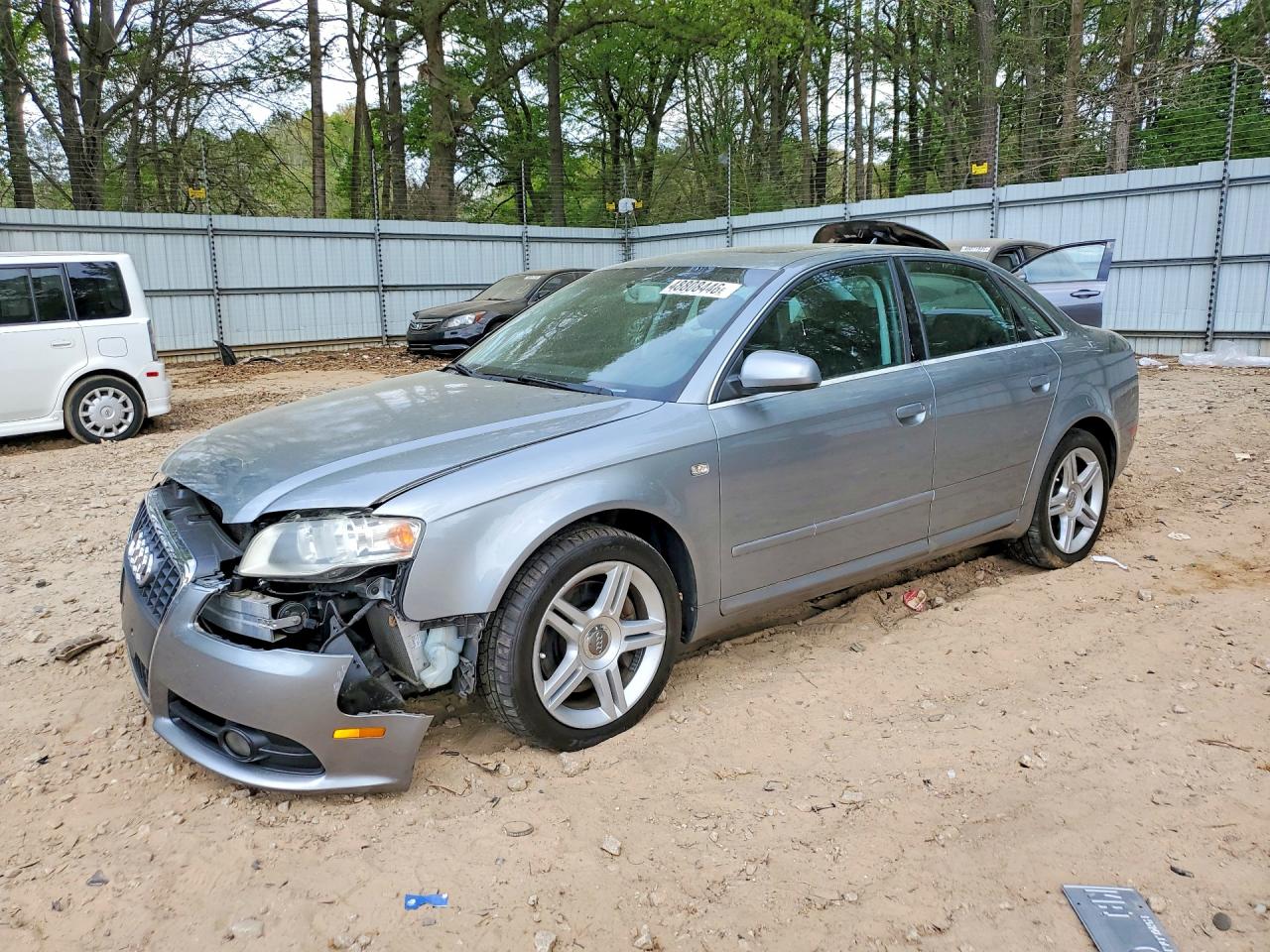 2008 Audi A4 2.0t Quattro Silver vin: WAUDF78E68A035248