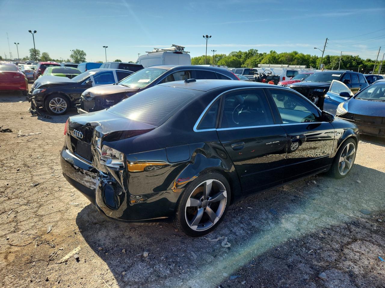 2005 Audi A4 2.0t Quattro Черный vin: WAUDF78E75A577745