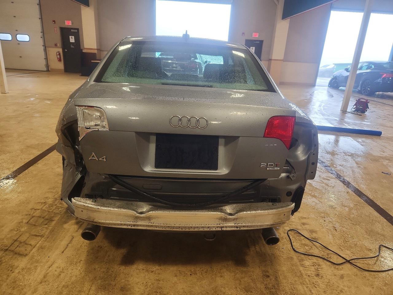 2006 Audi A4 2.0t Quattro Silver vin: WAUDF78E76A026295