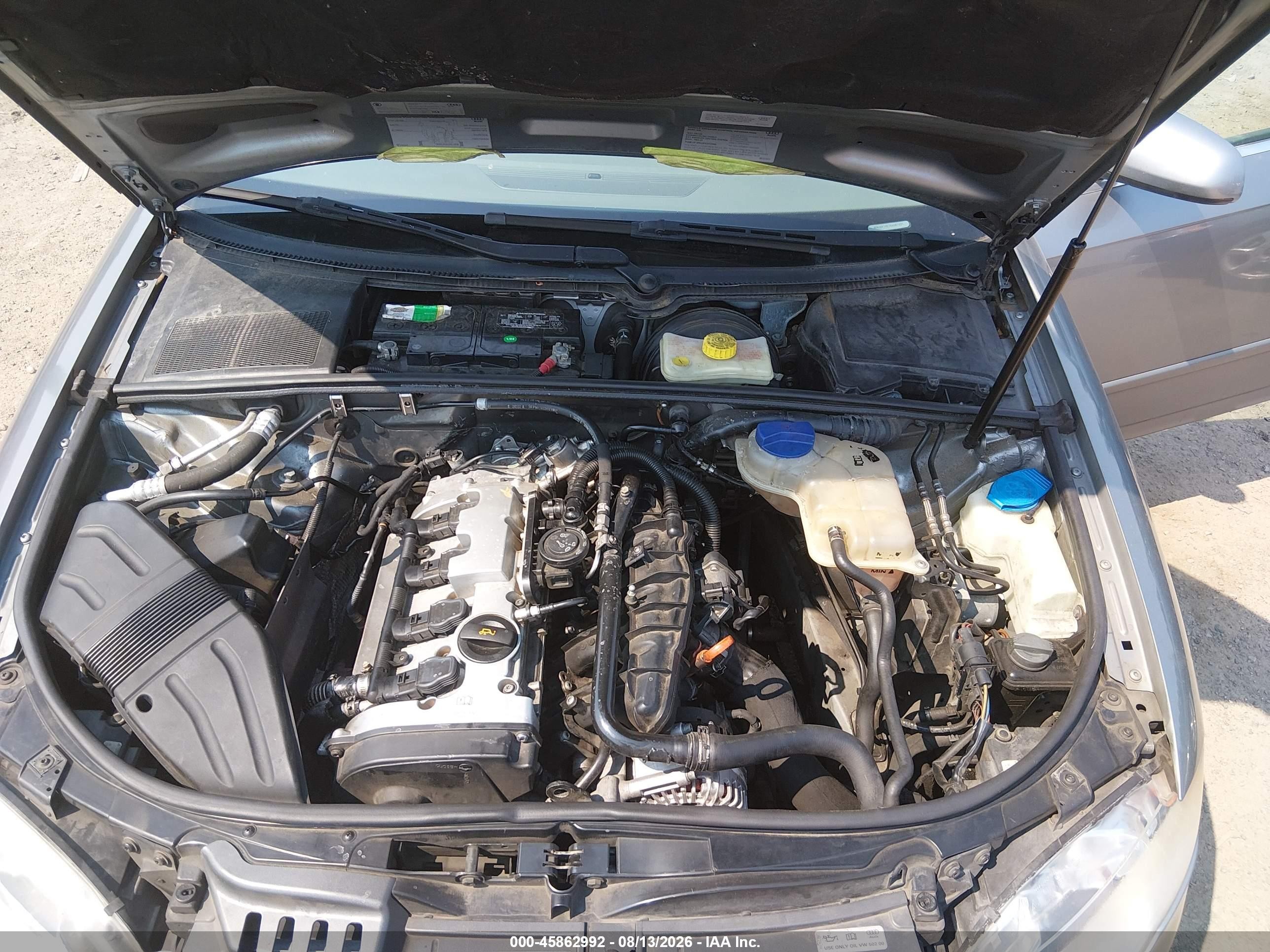 2006 Audi A4 2.0t Silver vin: WAUDF78E76A061421