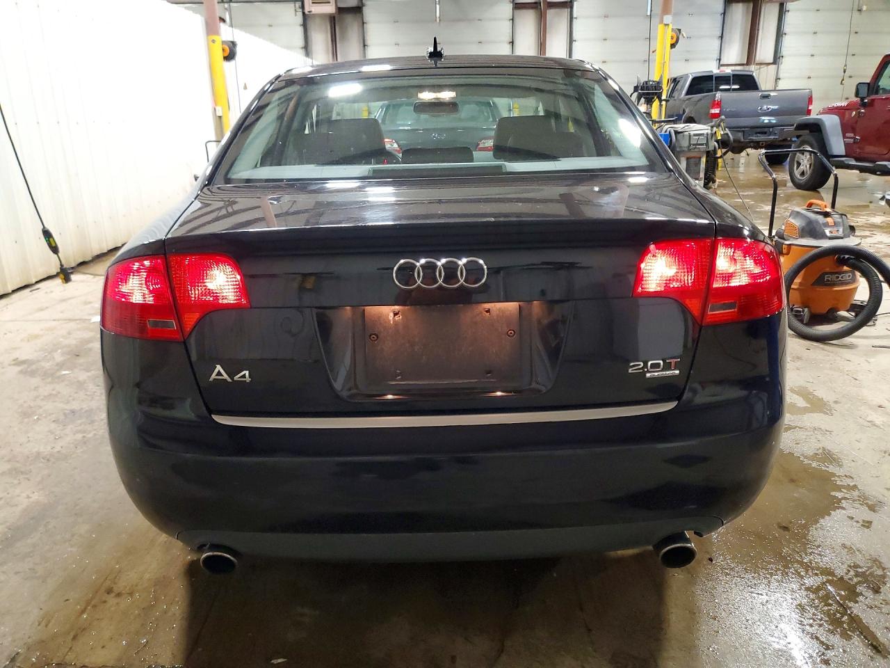 2006 Audi A4 2.0t Quattro Black vin: WAUDF78E76A195717