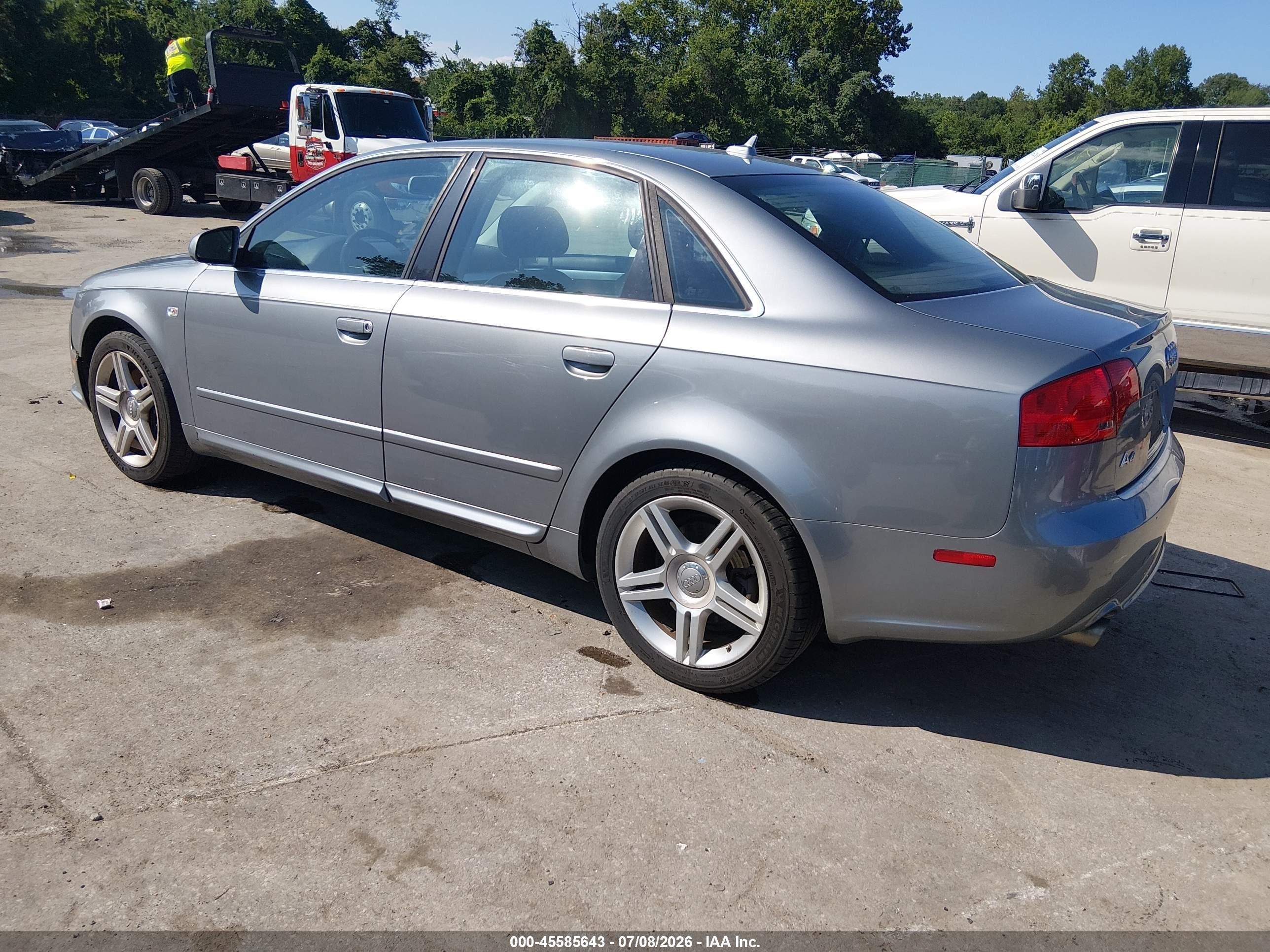 2008 Audi A4 2.0t/2.0t Special Edition Gray vin: WAUDF78E78A100687