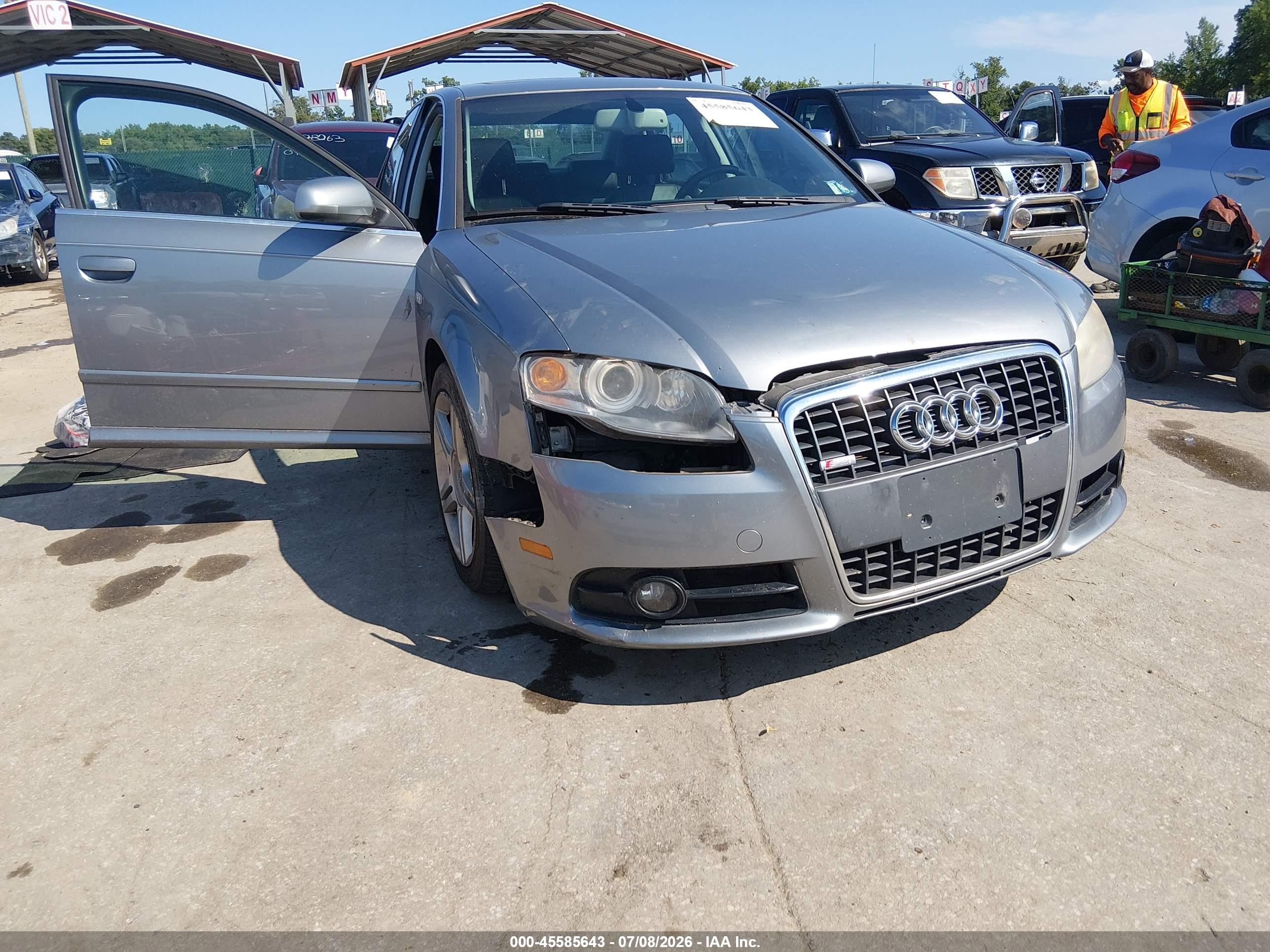 2008 Audi A4 2.0t/2.0t Special Edition Gray vin: WAUDF78E78A100687