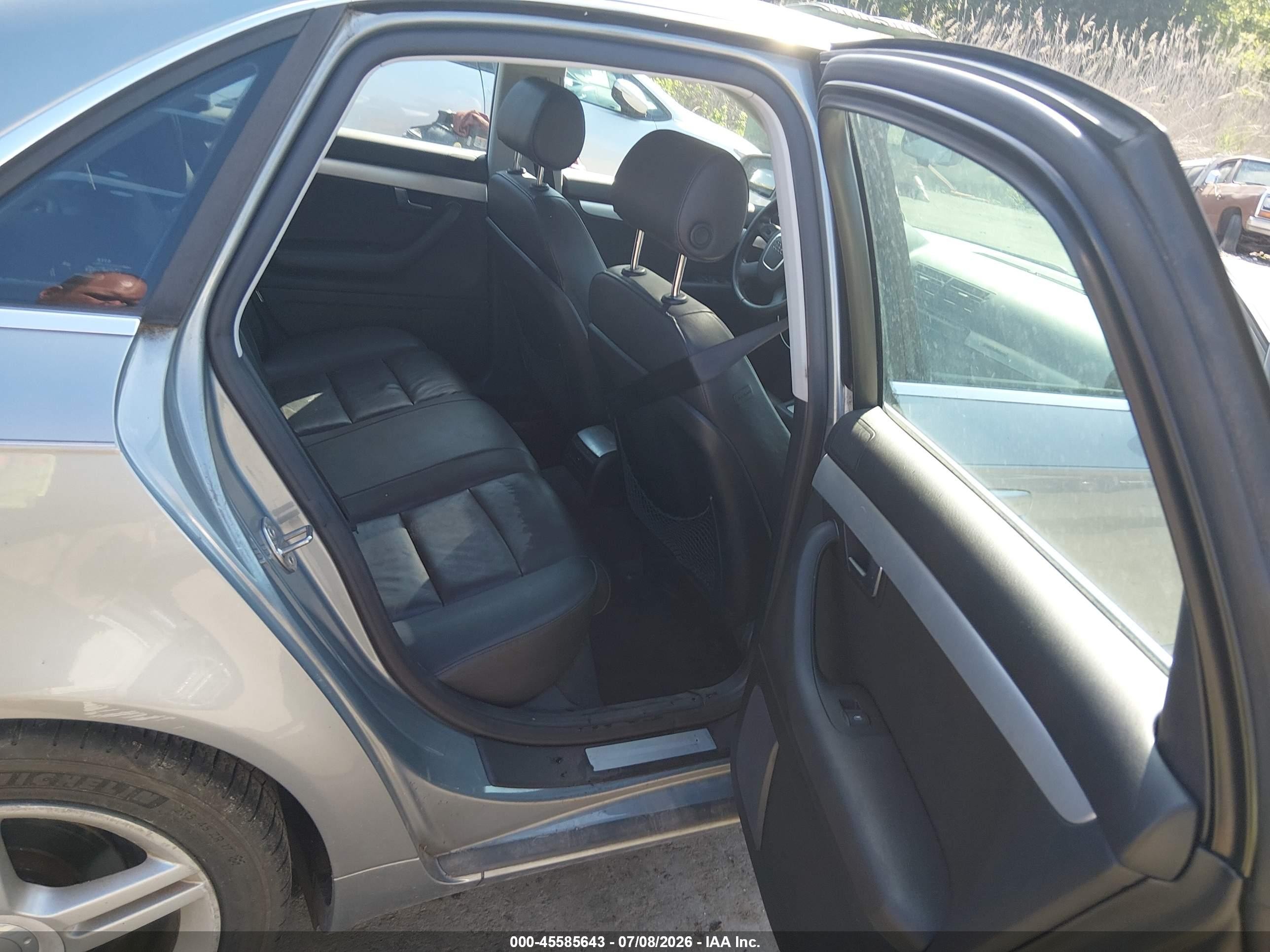 2008 Audi A4 2.0t/2.0t Special Edition Gray vin: WAUDF78E78A100687