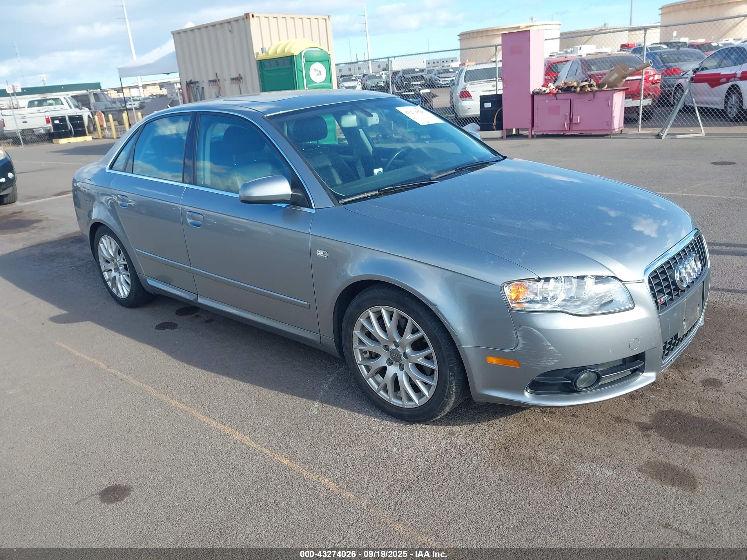 2008 Audi A4 2.0t/2.0t Special Edition Серебряный vin: WAUDF78E78A149727
