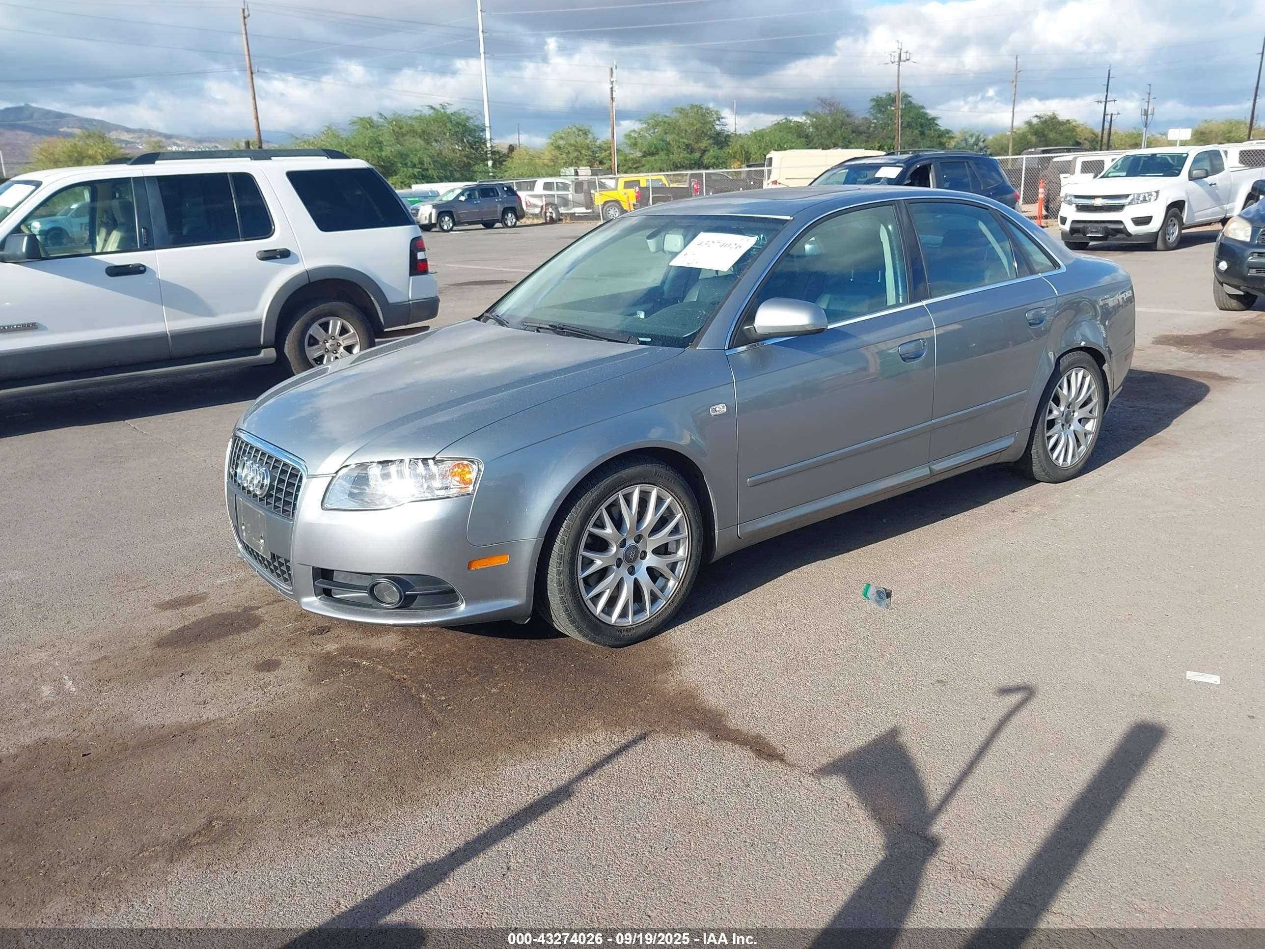 2008 Audi A4 2.0t/2.0t Special Edition Silver vin: WAUDF78E78A149727