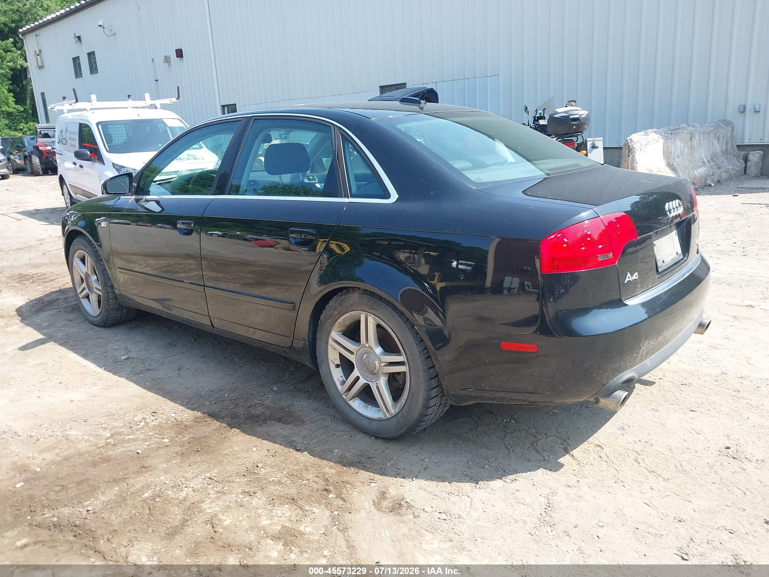 2006 Audi A4 2.0t Black vin: WAUDF78E86A055269