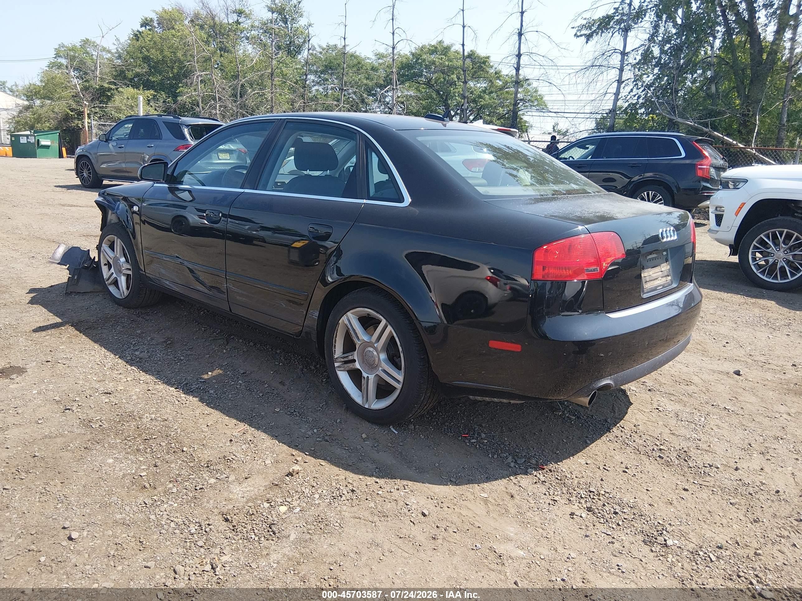 2006 Audi A4 2.0t Black vin: WAUDF78E86A105720