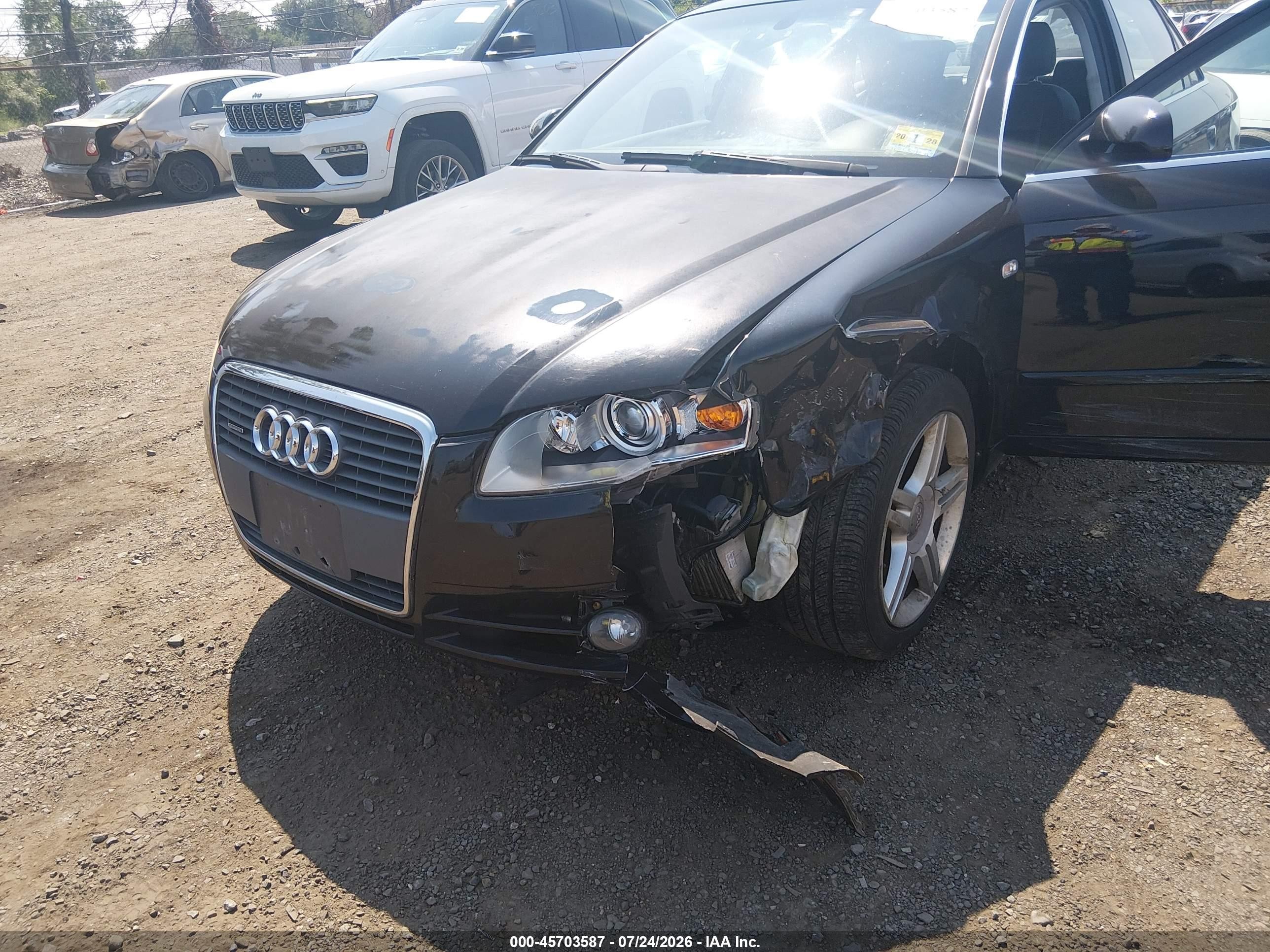 2006 Audi A4 2.0t Black vin: WAUDF78E86A105720