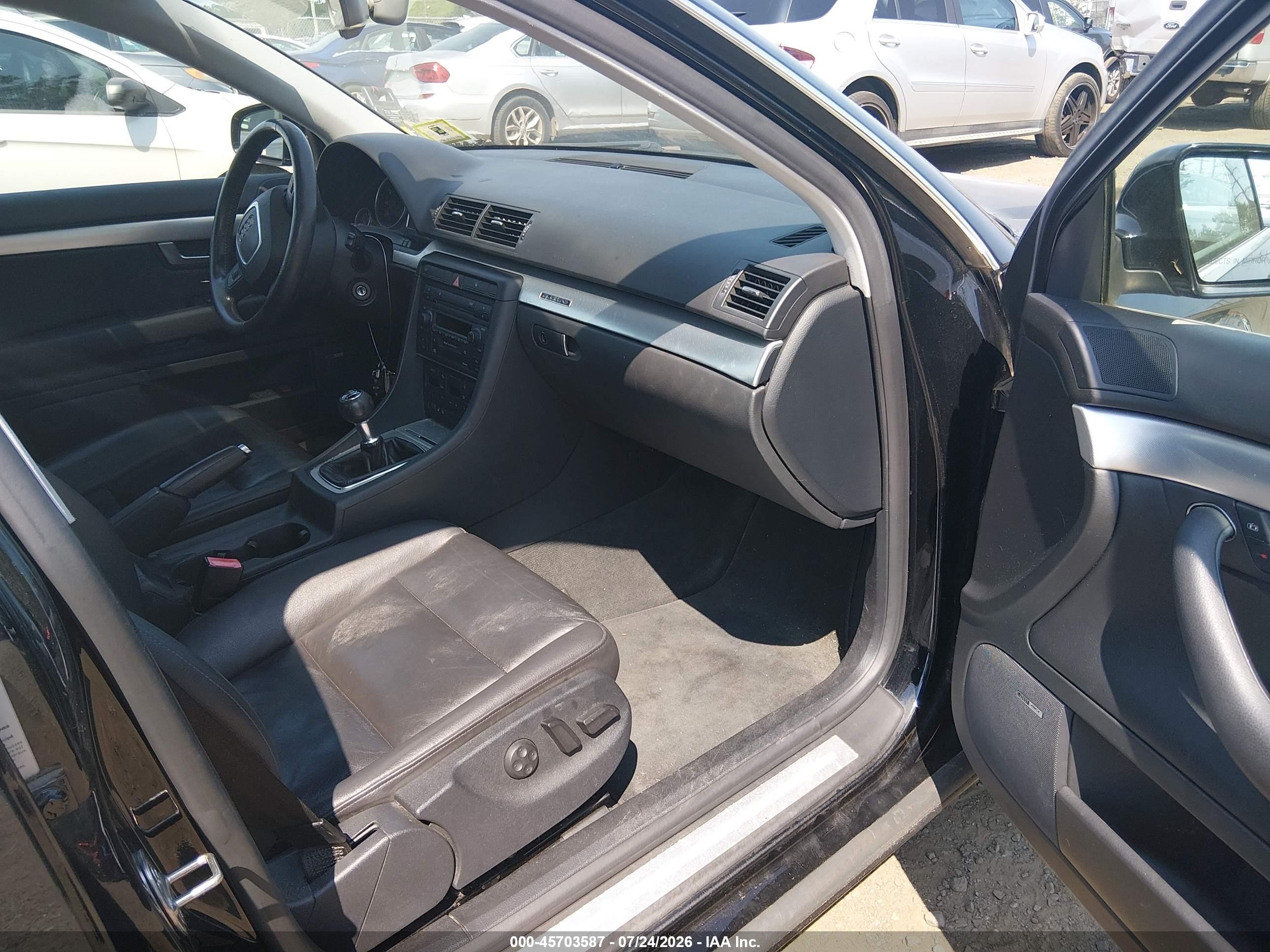 2006 Audi A4 2.0t Black vin: WAUDF78E86A105720