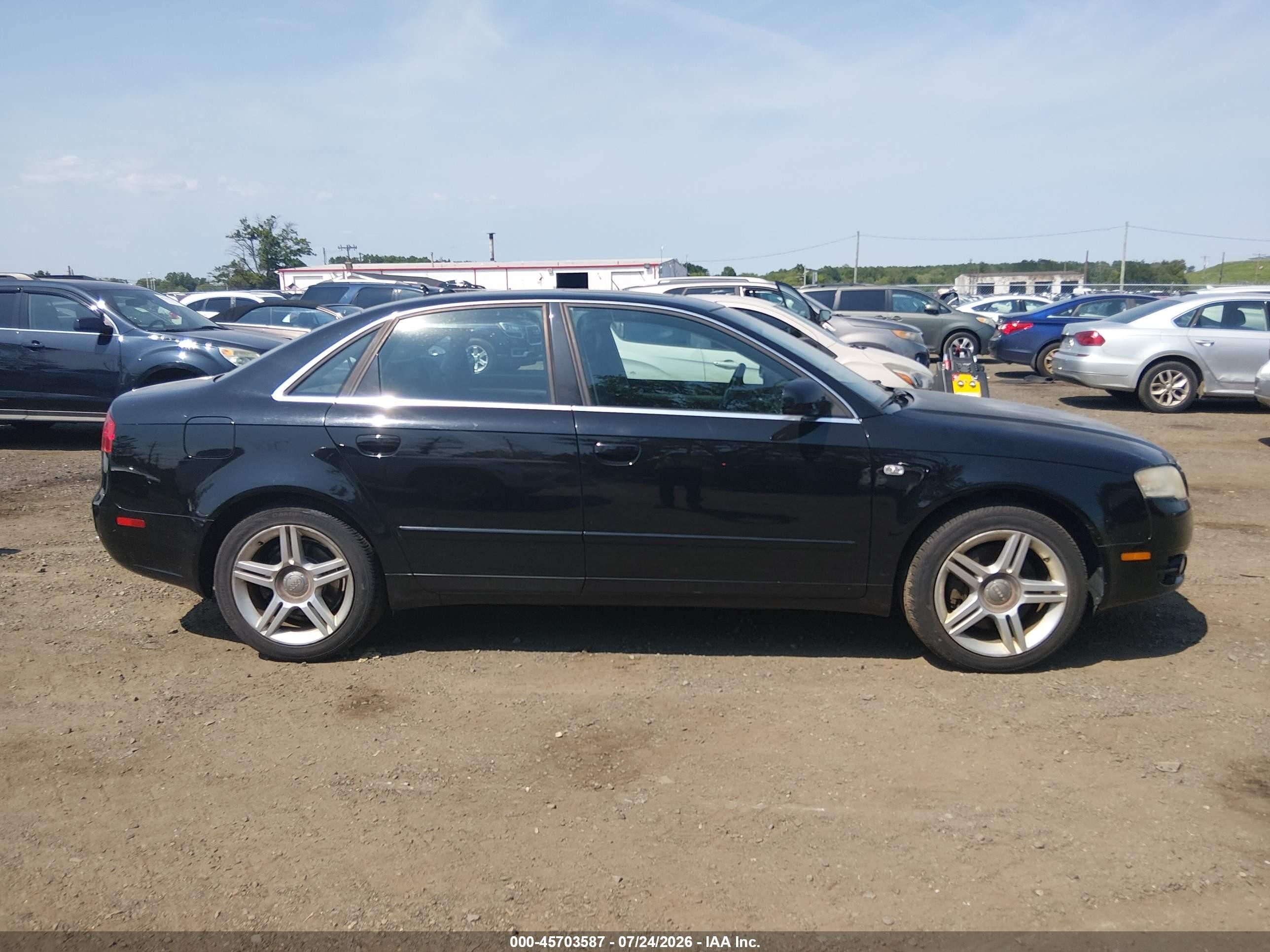 2006 Audi A4 2.0t Black vin: WAUDF78E86A105720