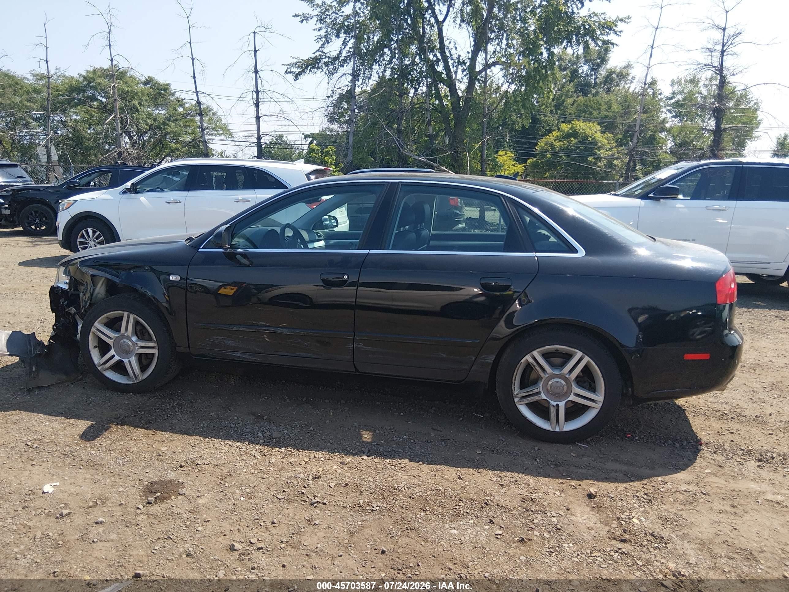 2006 Audi A4 2.0t Black vin: WAUDF78E86A105720