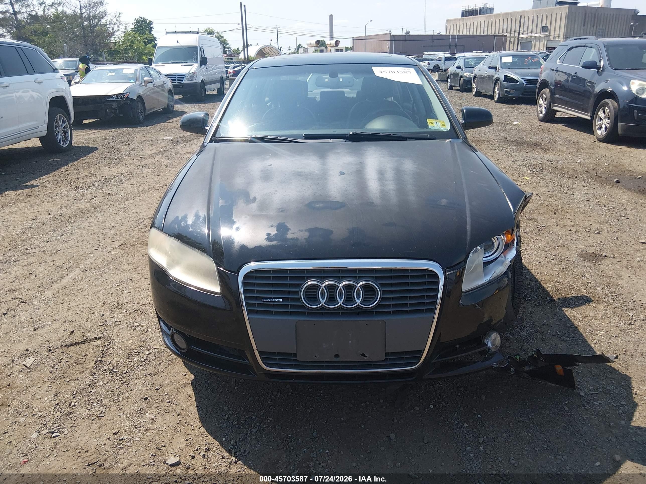 2006 Audi A4 2.0t Black vin: WAUDF78E86A105720