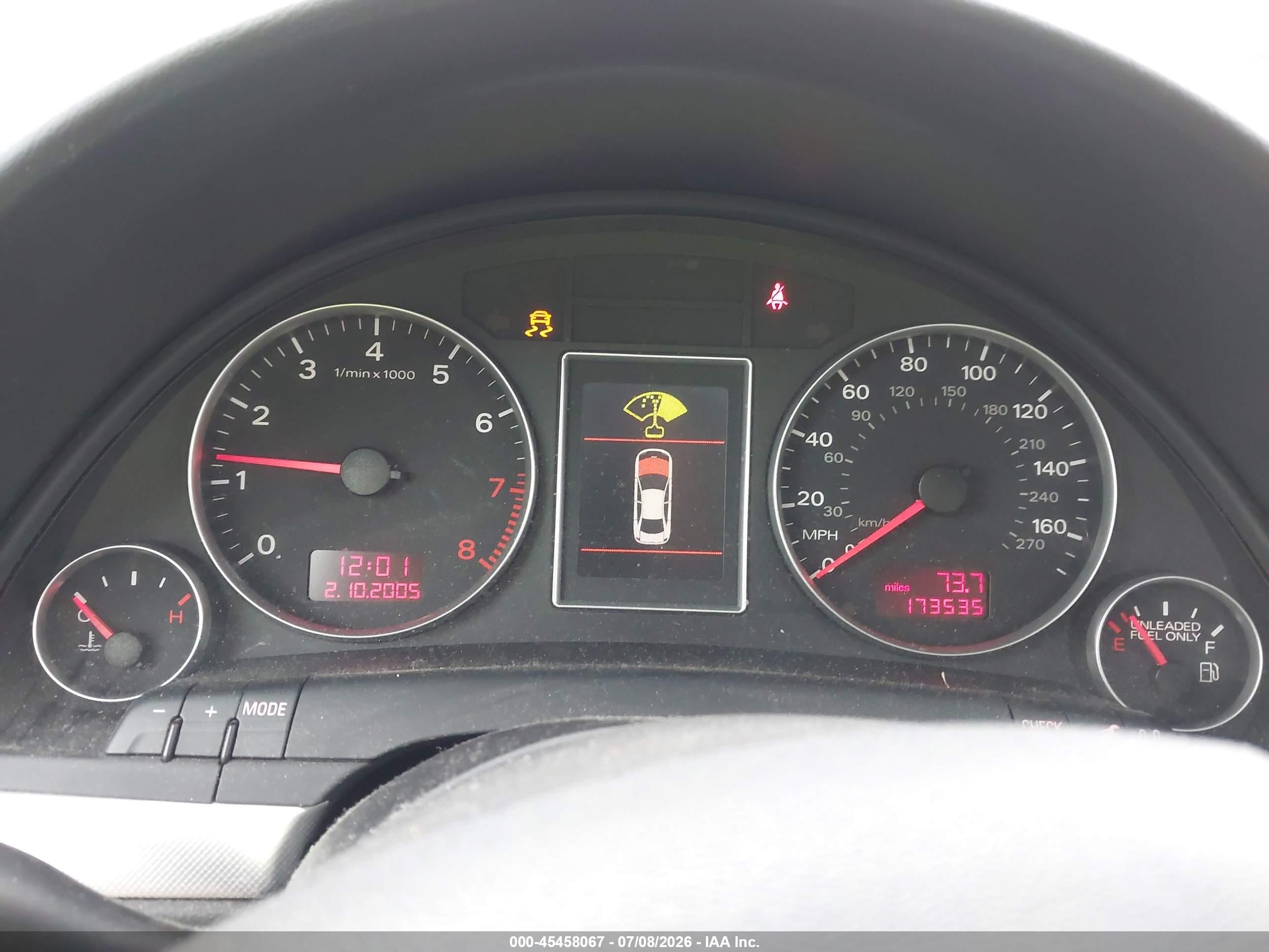 2006 Audi A4 2.0t Gray vin: WAUDF78E86A197122
