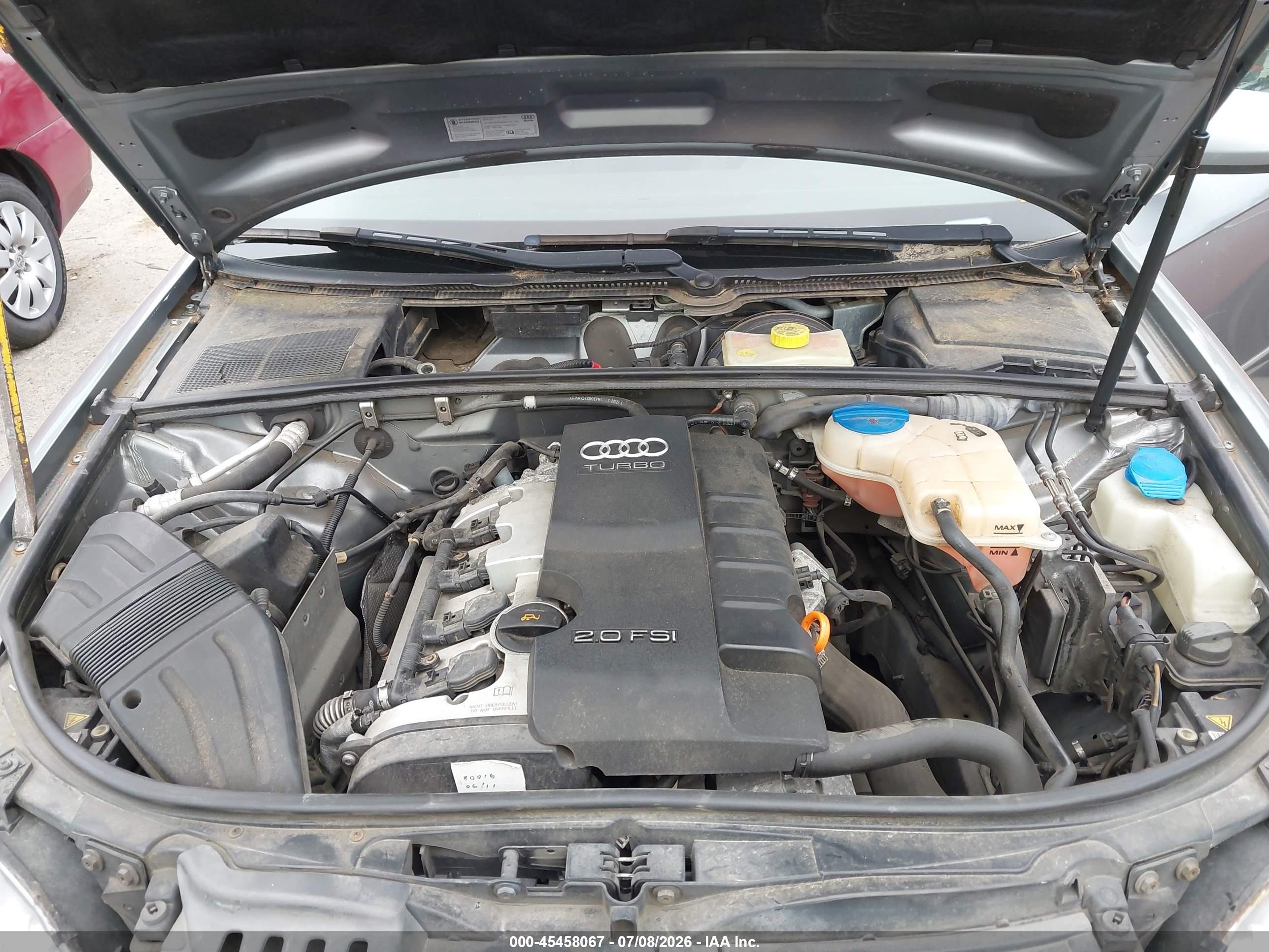 2006 Audi A4 2.0t Gray vin: WAUDF78E86A197122