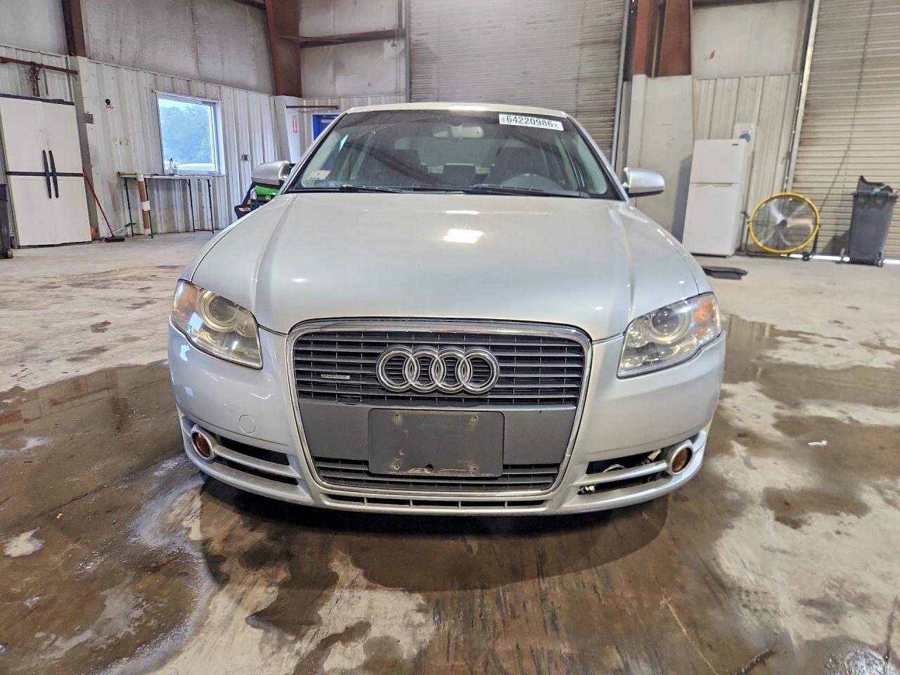 2007 Audi A4 2.0t Quattro Silver vin: WAUDF78E87A241556