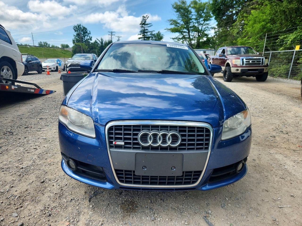 2008 Audi A4 2.0t Quattro Blue vin: WAUDF78E88A142303