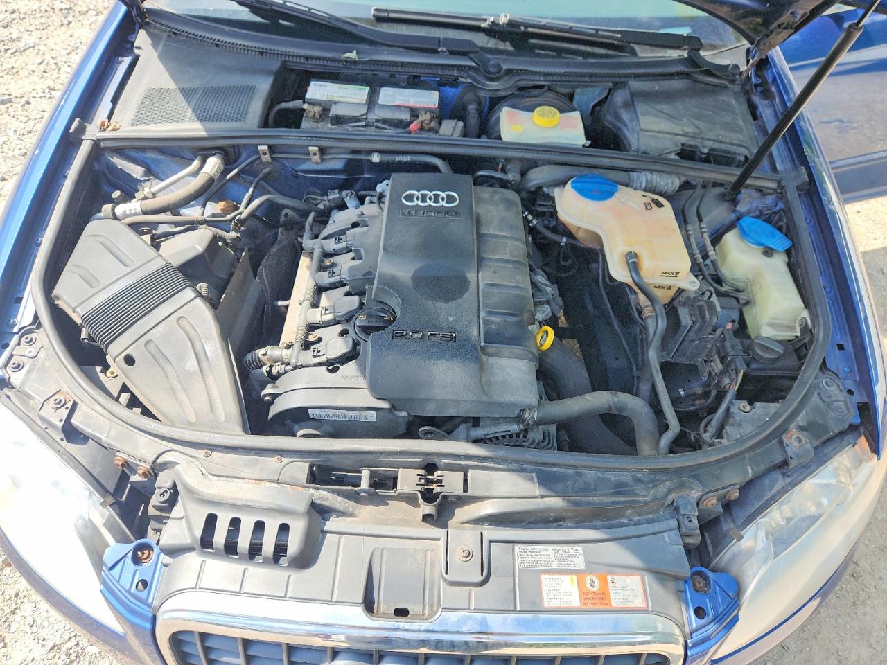 2008 Audi A4 2.0t Quattro Blue vin: WAUDF78E88A142303