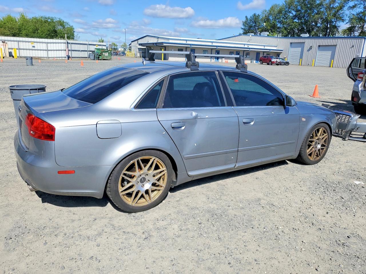 2008 Audi A4 2.0t Quattro Silver vin: WAUDF78E88A167220