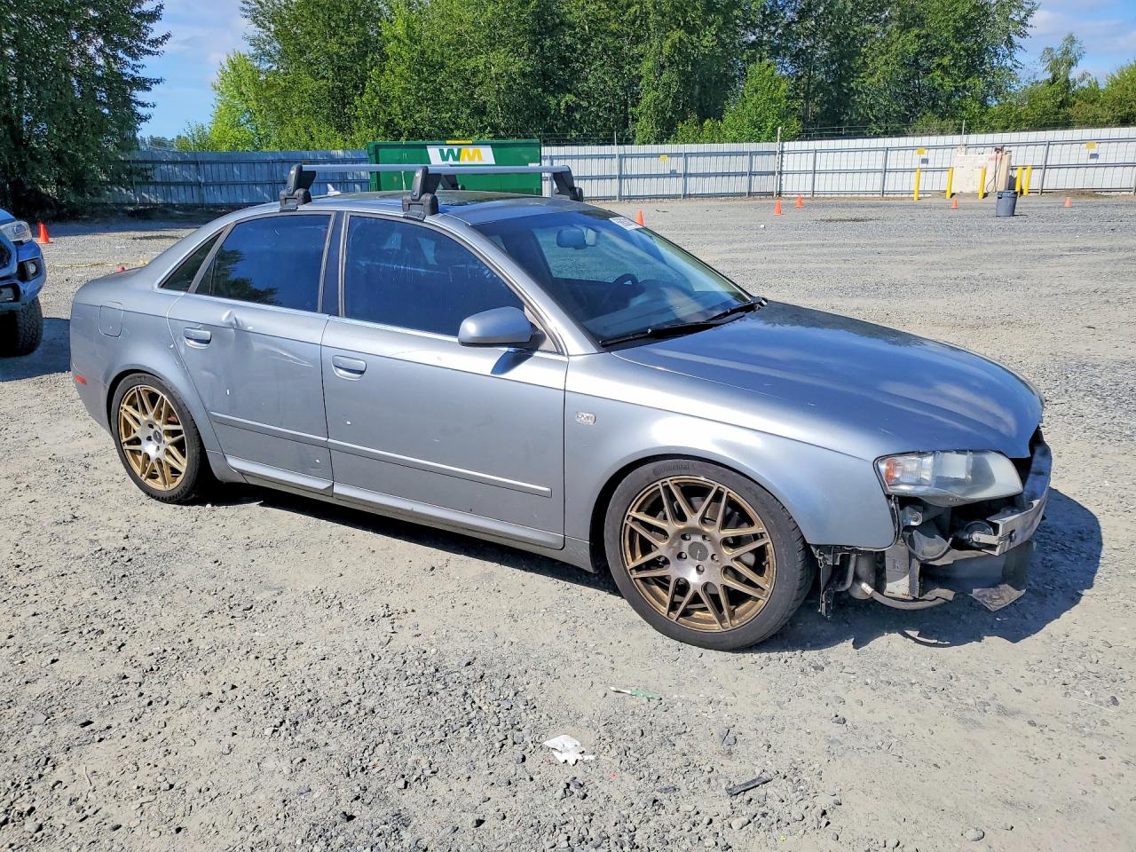 2008 Audi A4 2.0t Quattro Silver vin: WAUDF78E88A167220