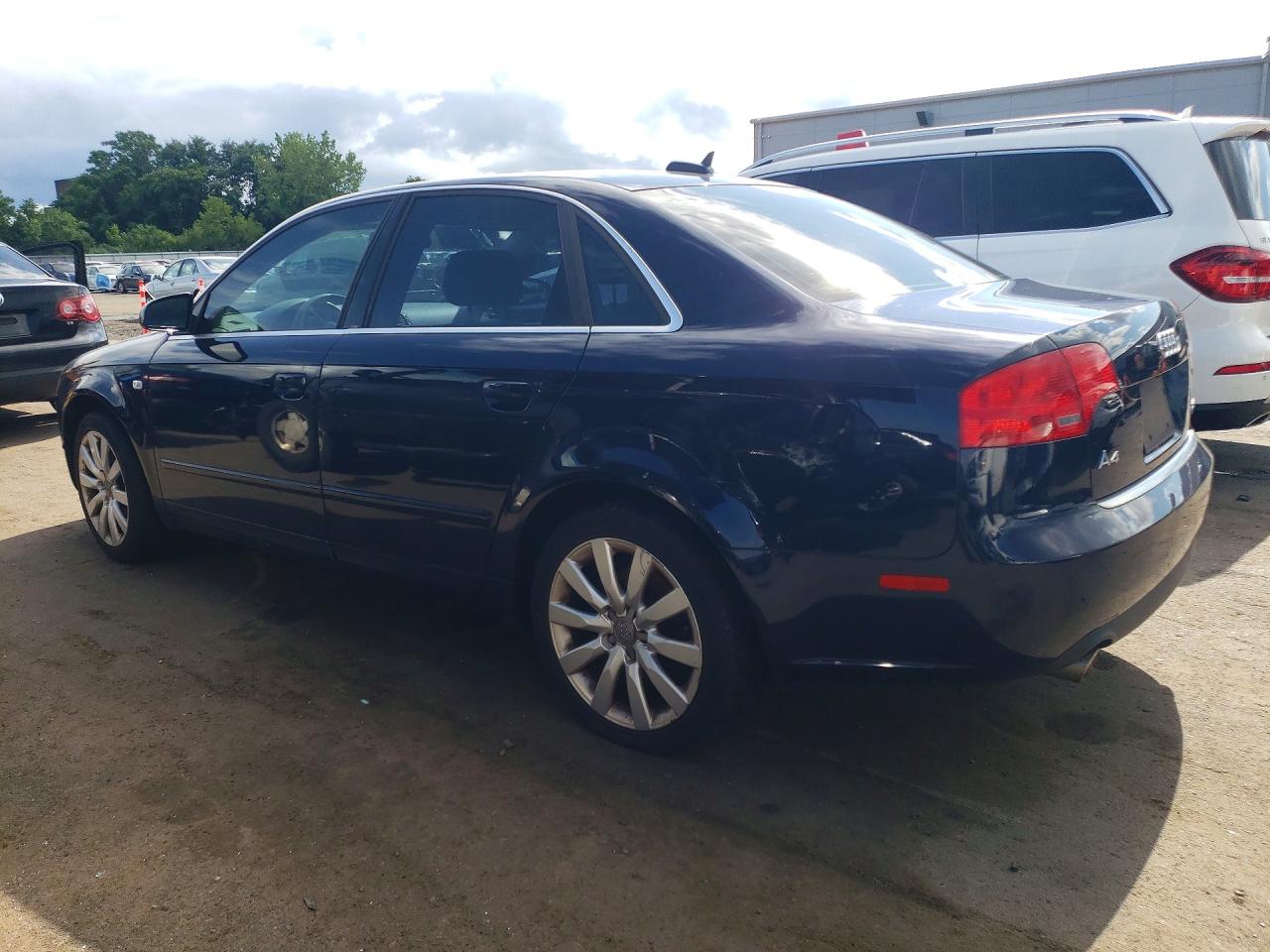 2006 Audi A4 2.0t Quattro Blue vin: WAUDF78E96A165621