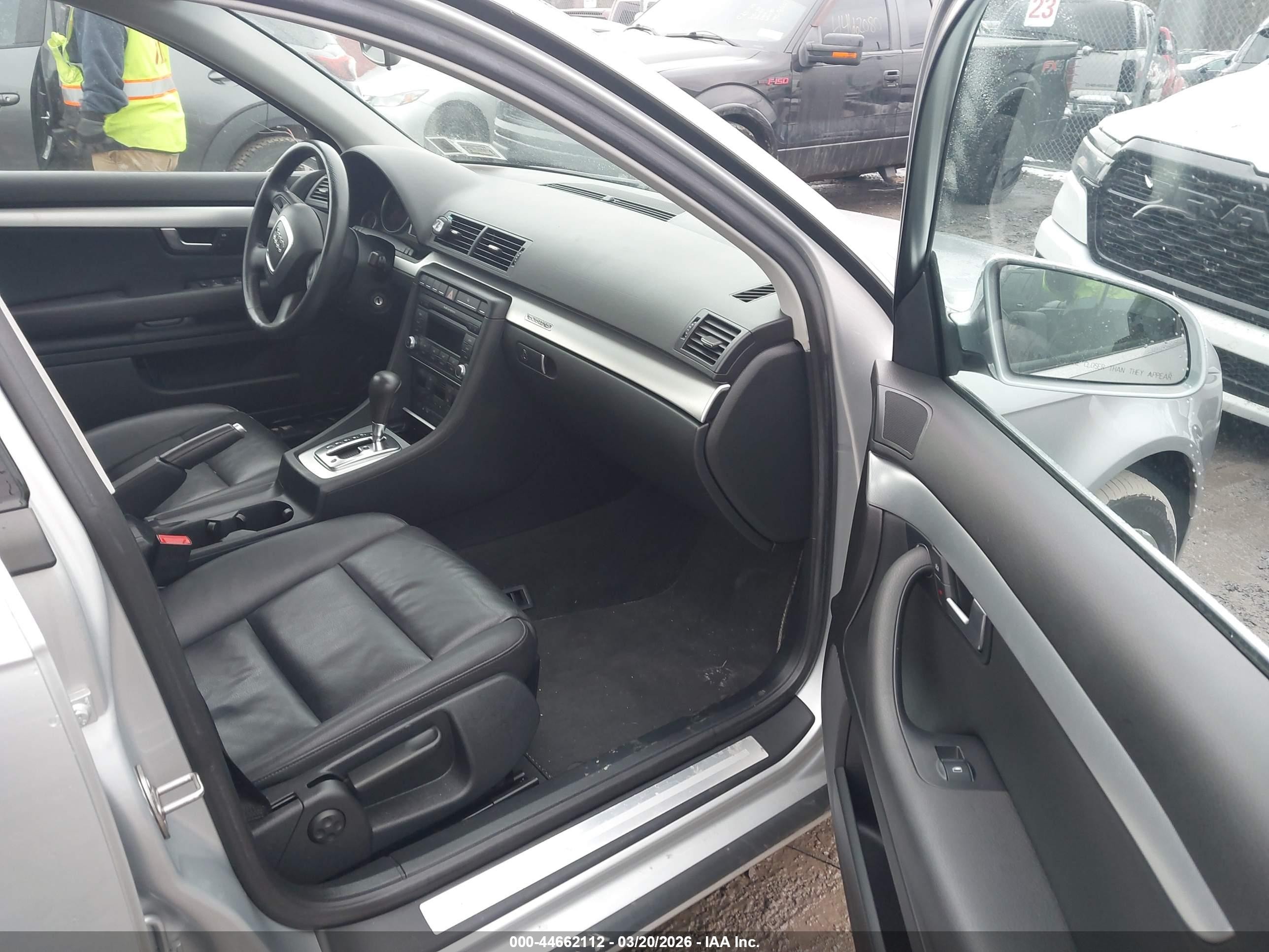 2007 Audi A4 2.0t Silver vin: WAUDF78E97A038479